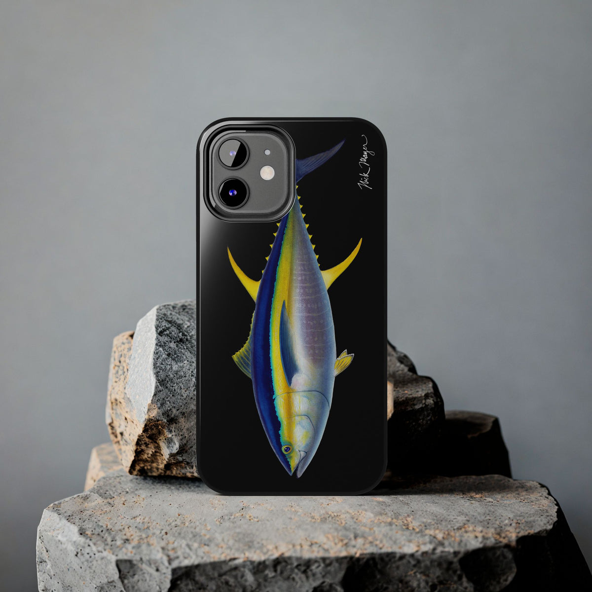 Yellowfin Tuna Black Phone Case (iPhone) Printify