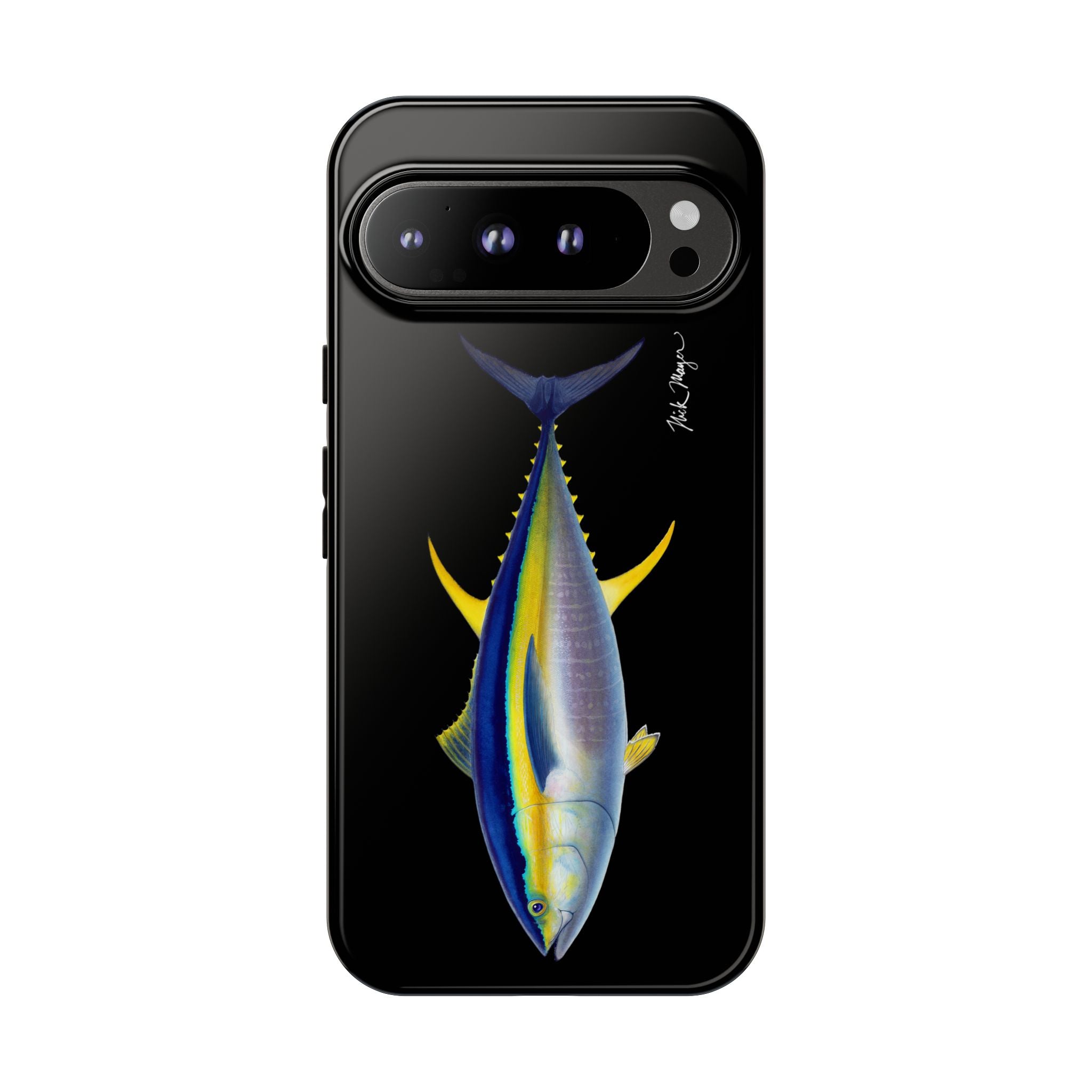 Yellowfin Tuna Black Phone Case (Samsung) Printify