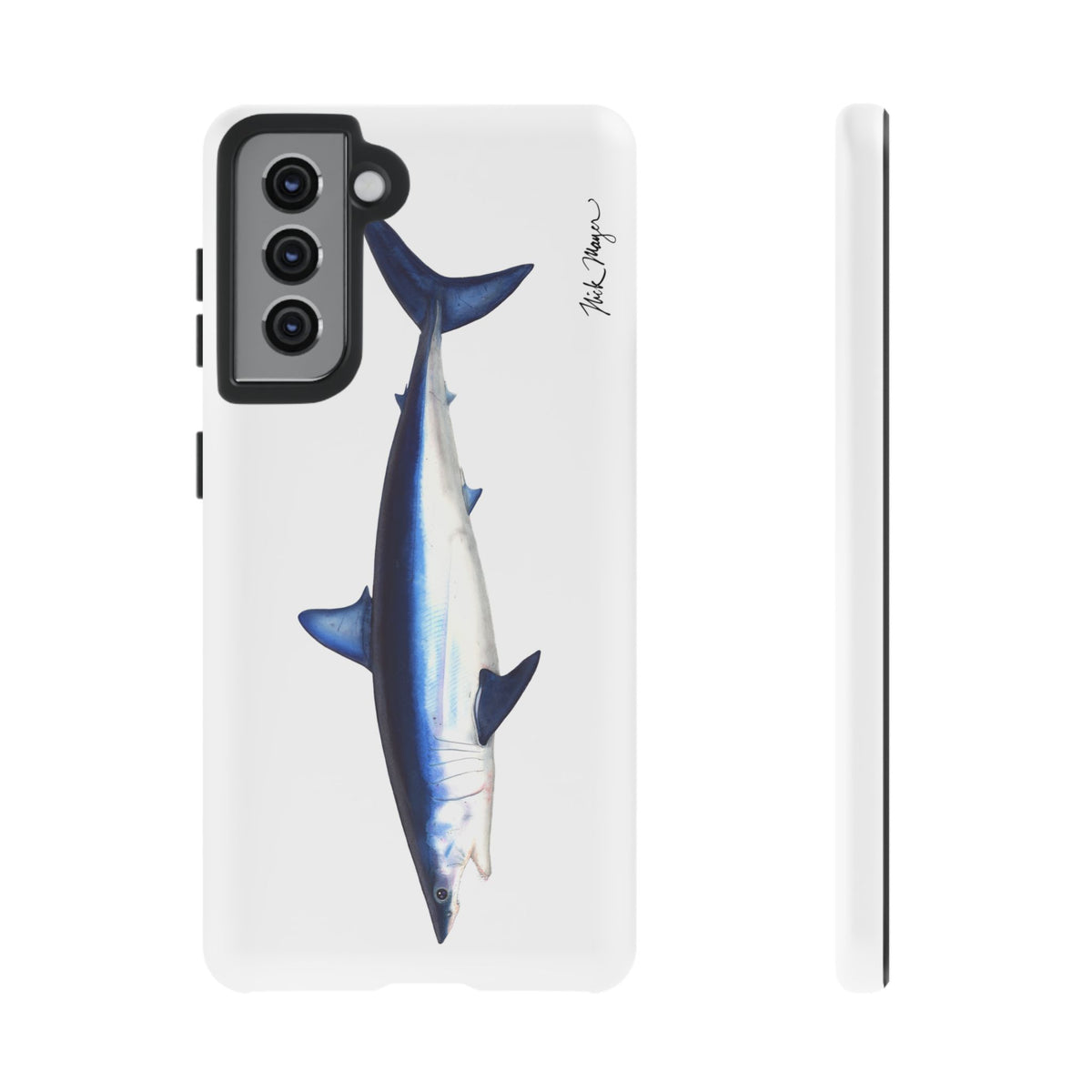 Mako Shark White Phone Case (Samsung) Printify