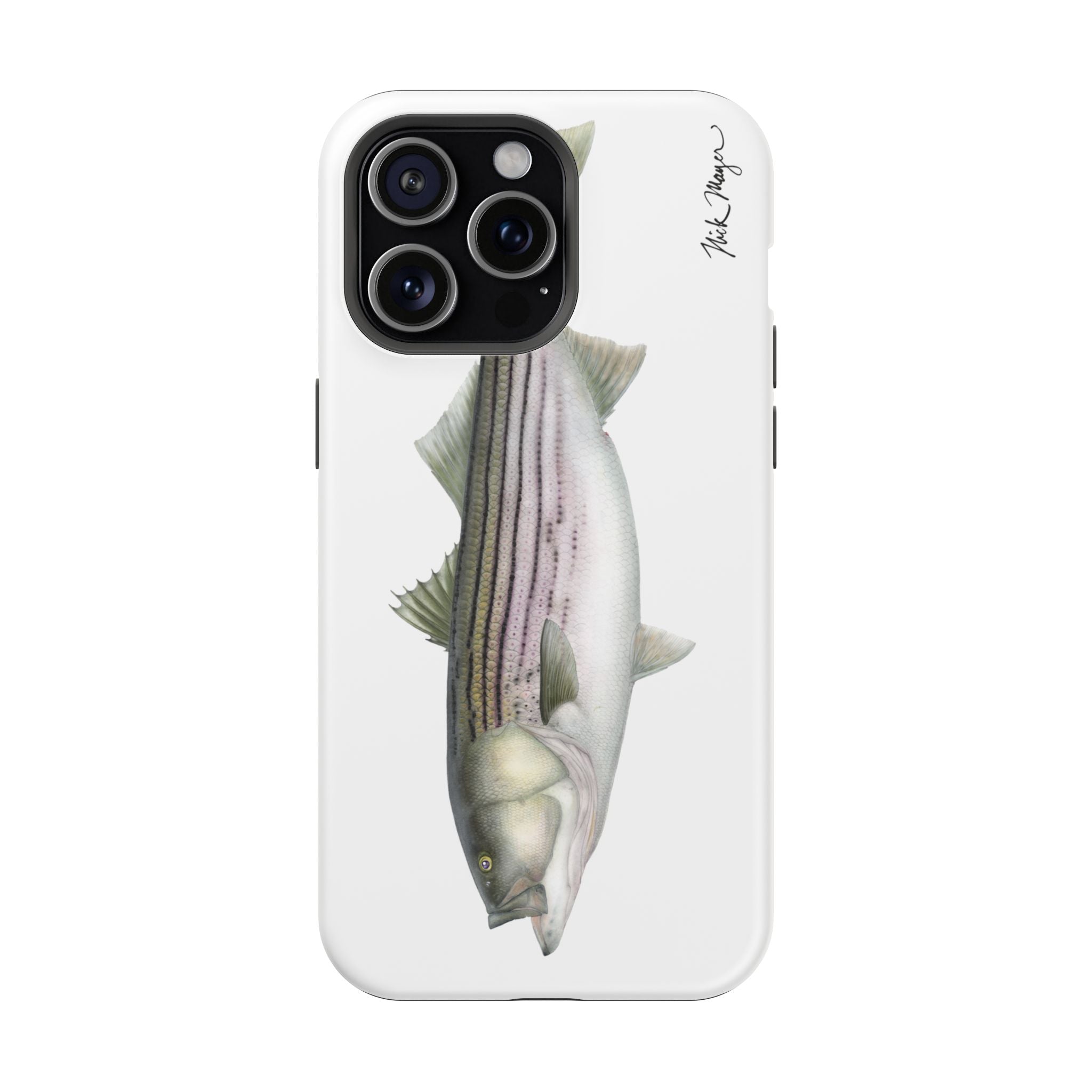30 lb Striper MagSafe White iPhone Case
