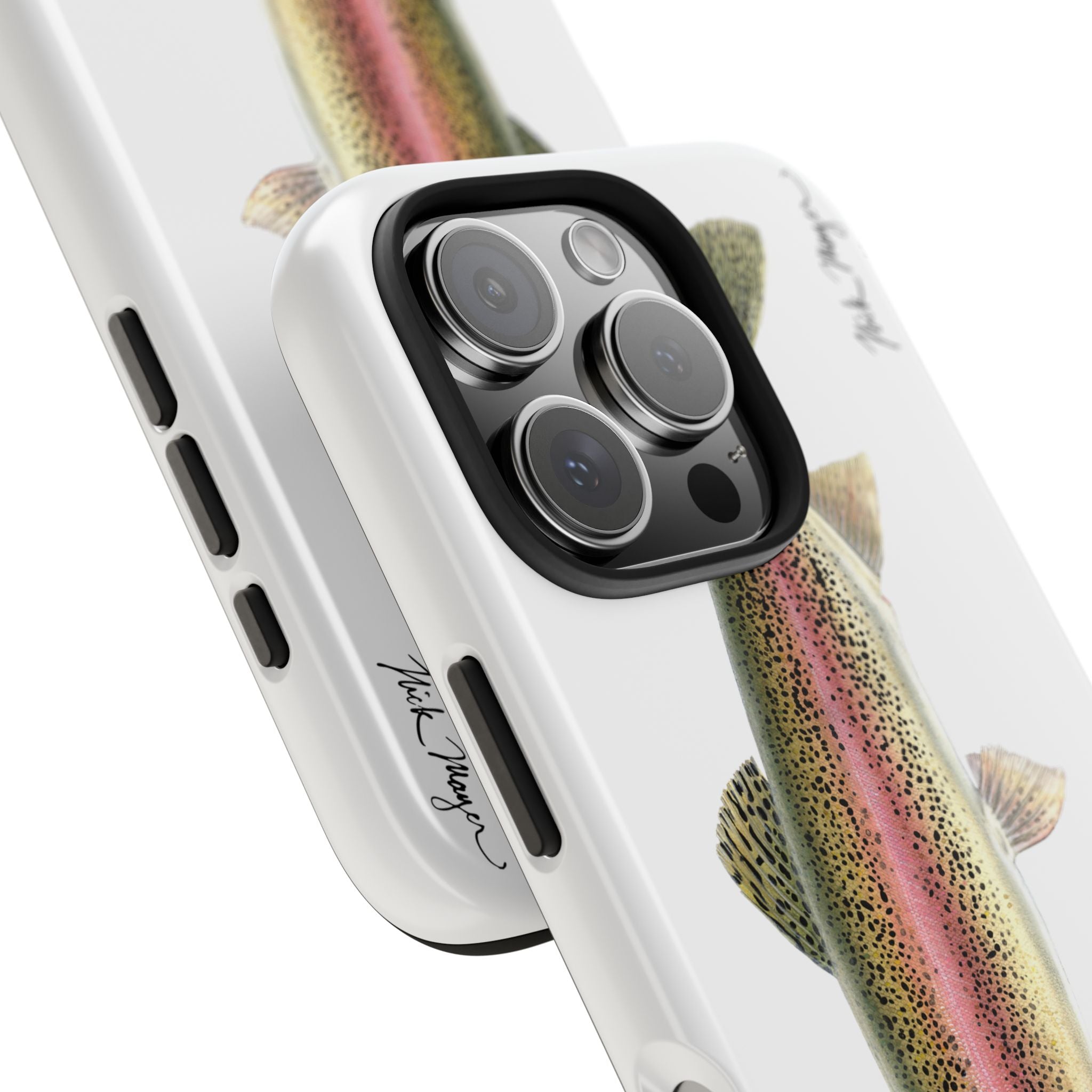 Rainbow Trout White Phone Case (iPhone)