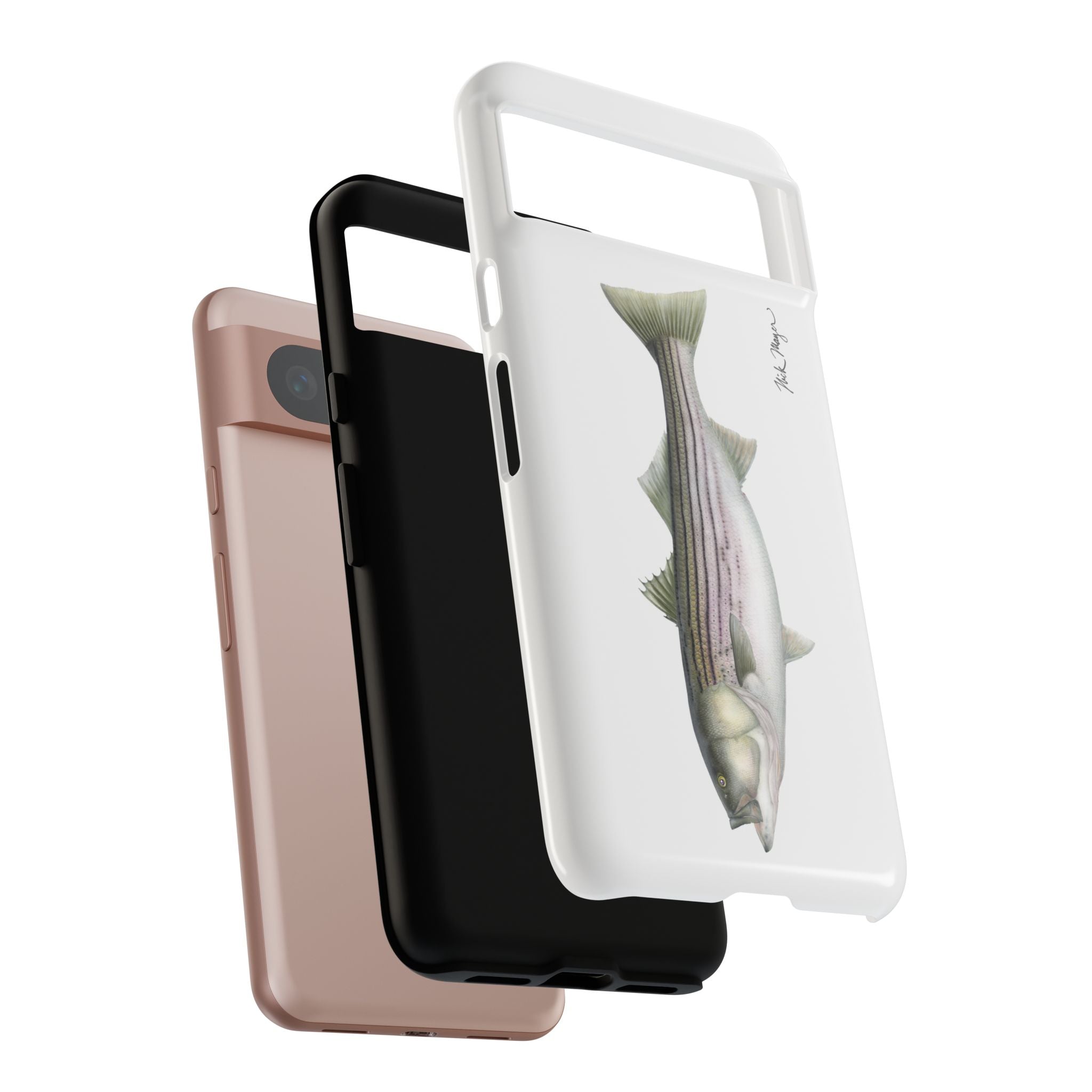 30 lb Striper White Phone Case (Samsung) Printify