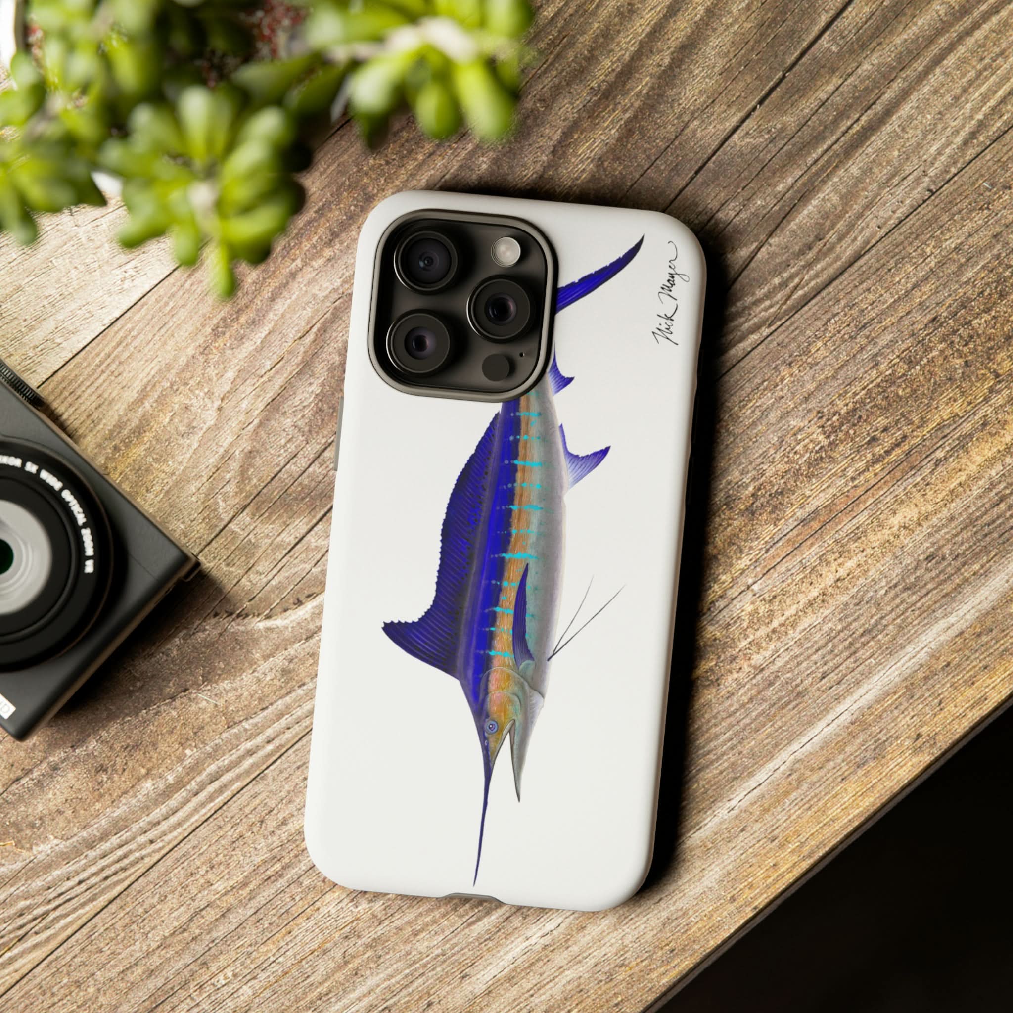Striped Marlin iPhone 15 Case