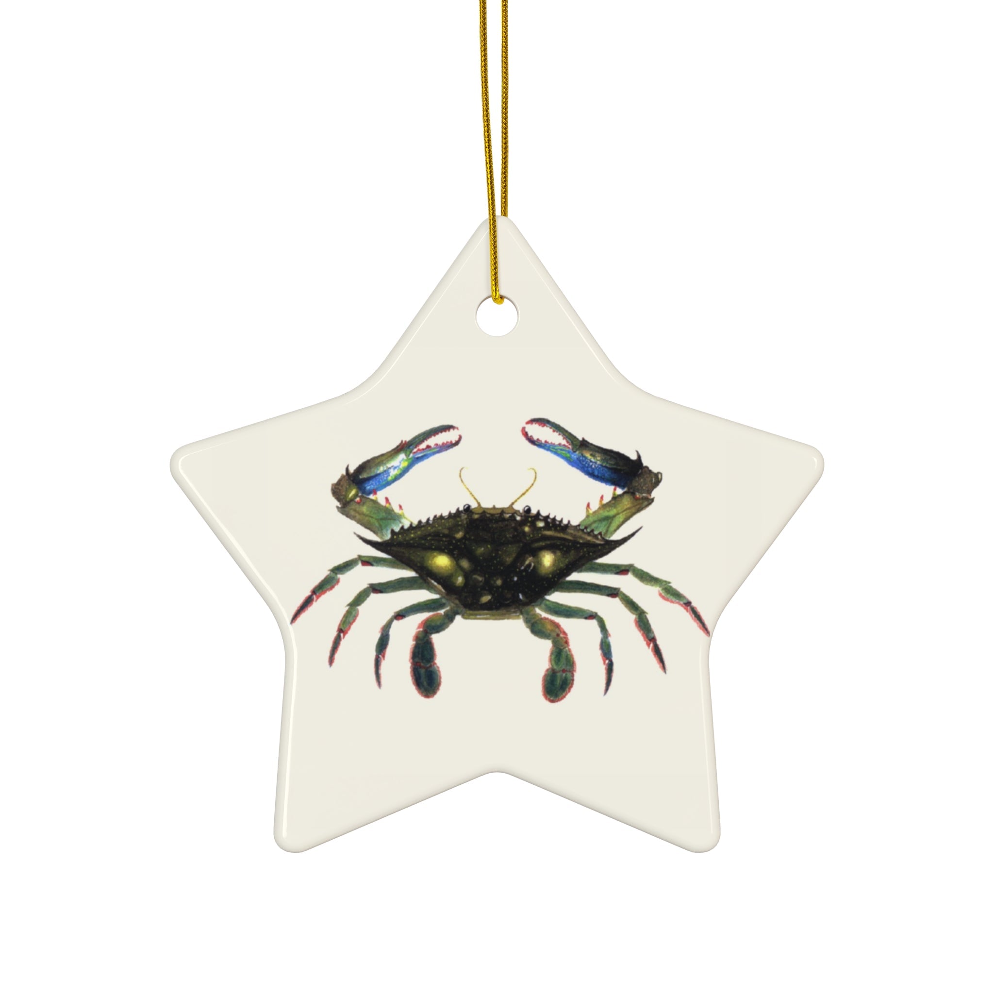 🎁 Blue Crab Ceramic Ornament (100% off)