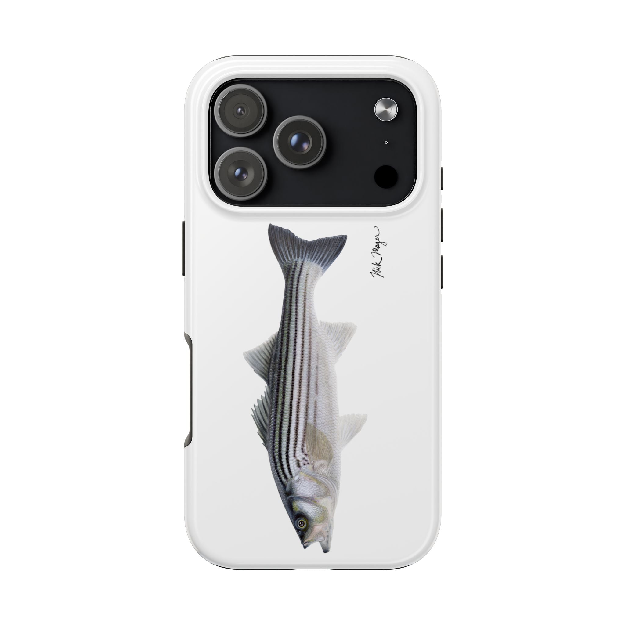 Schoolie Striper White Phone Case (iPhone)