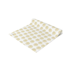 Ivory Sand Dollars II Cotton Table Runner