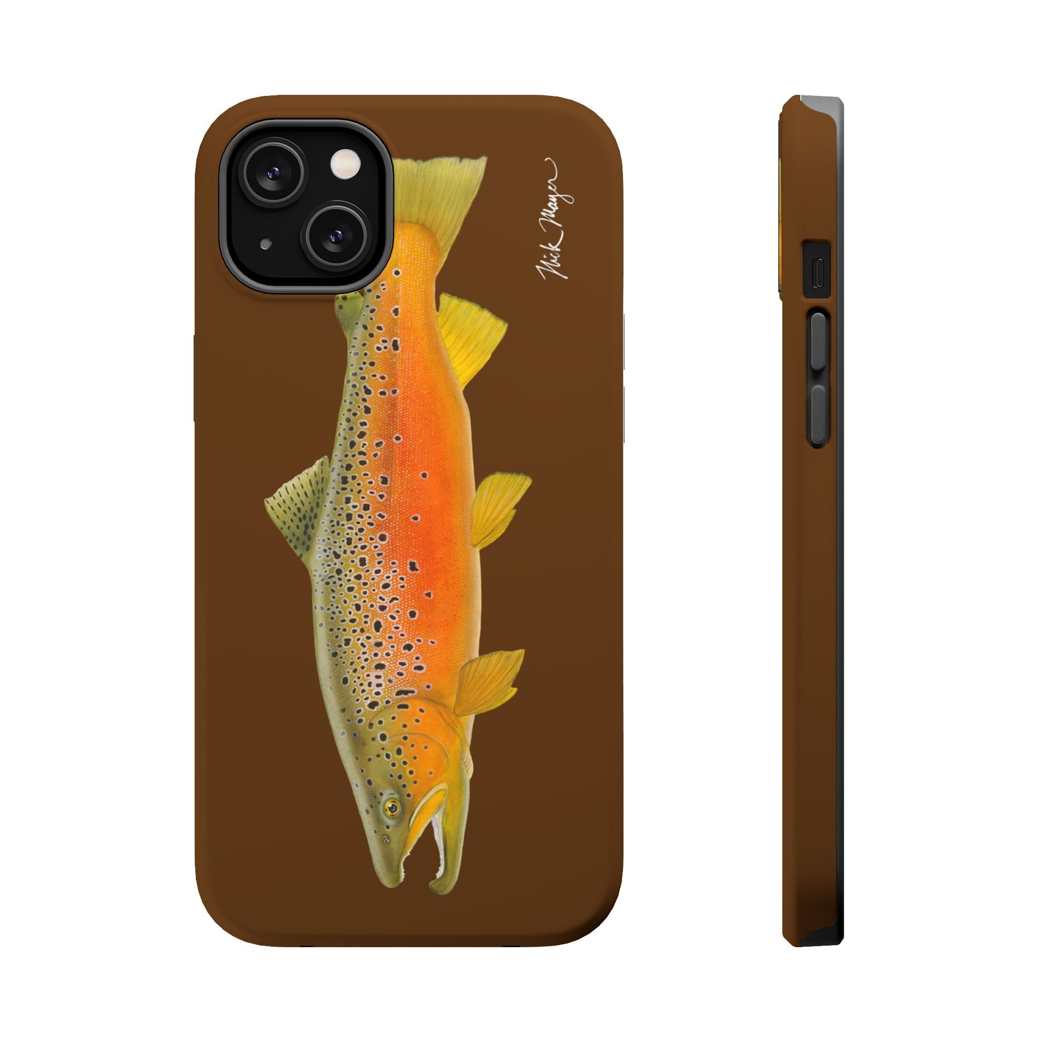 Brown Trout 2 Brown MagSafe iPhone Case, Limited Run