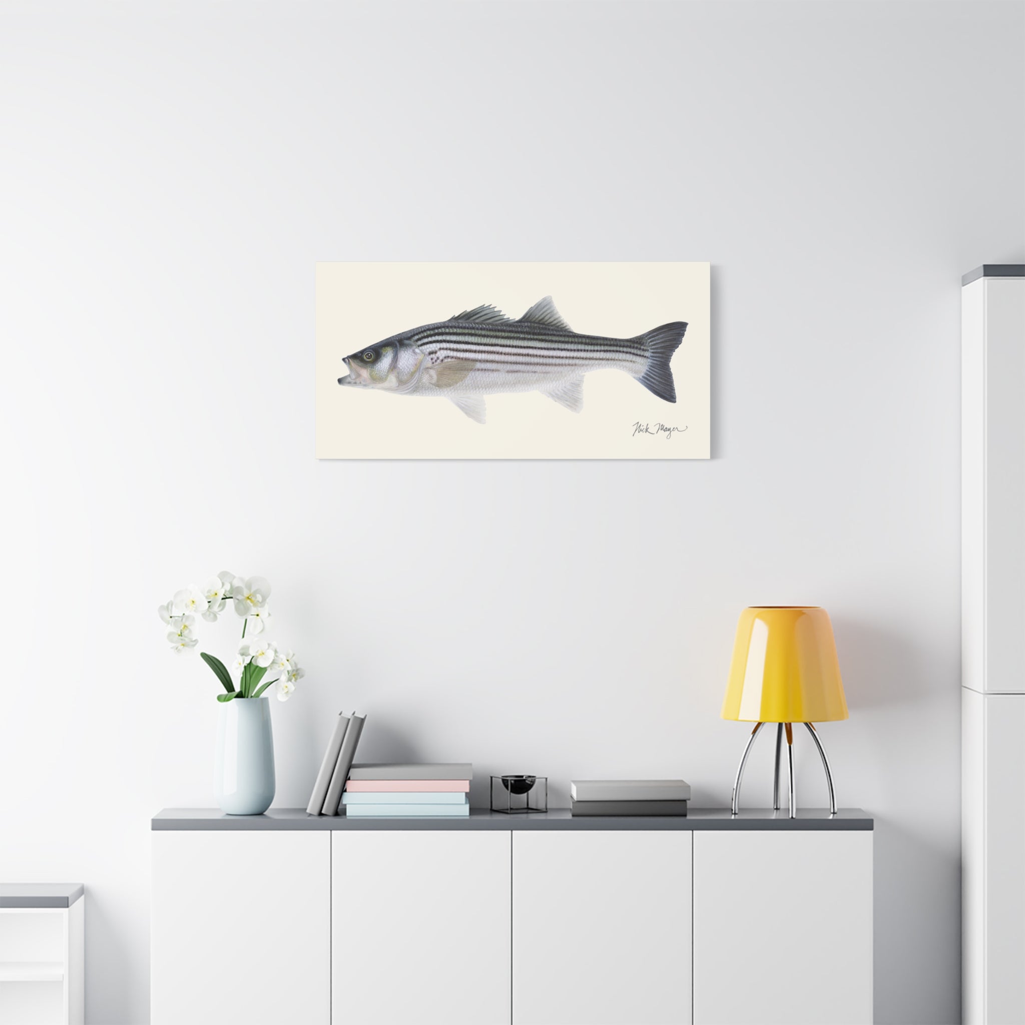 Schoolie Striped Bass Canvas Print