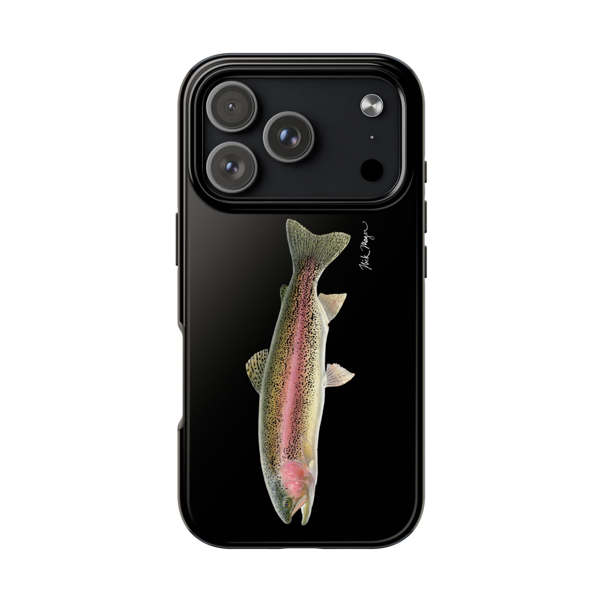 Rainbow Trout Black Phone Case (iPhone)