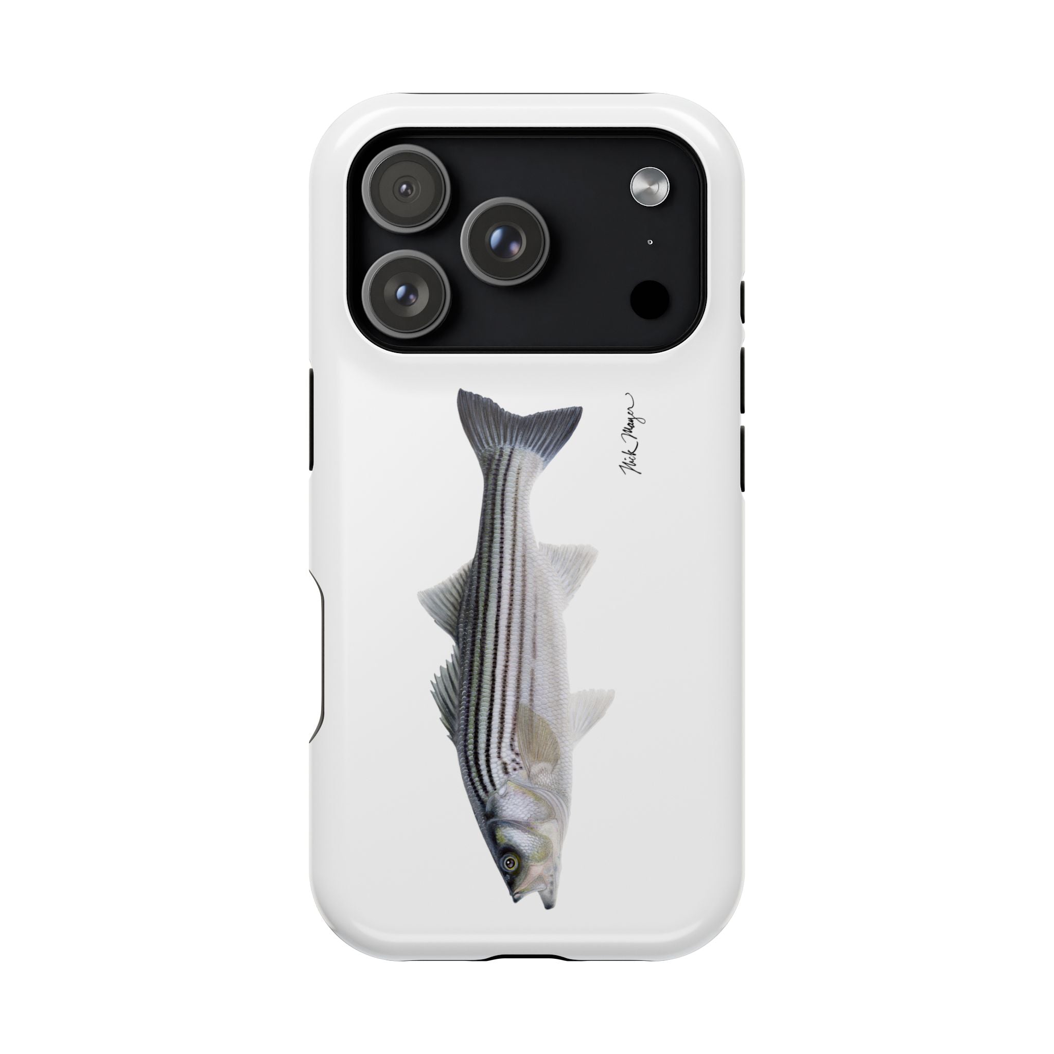 Schoolie Striper MagSafe White iPhone Case