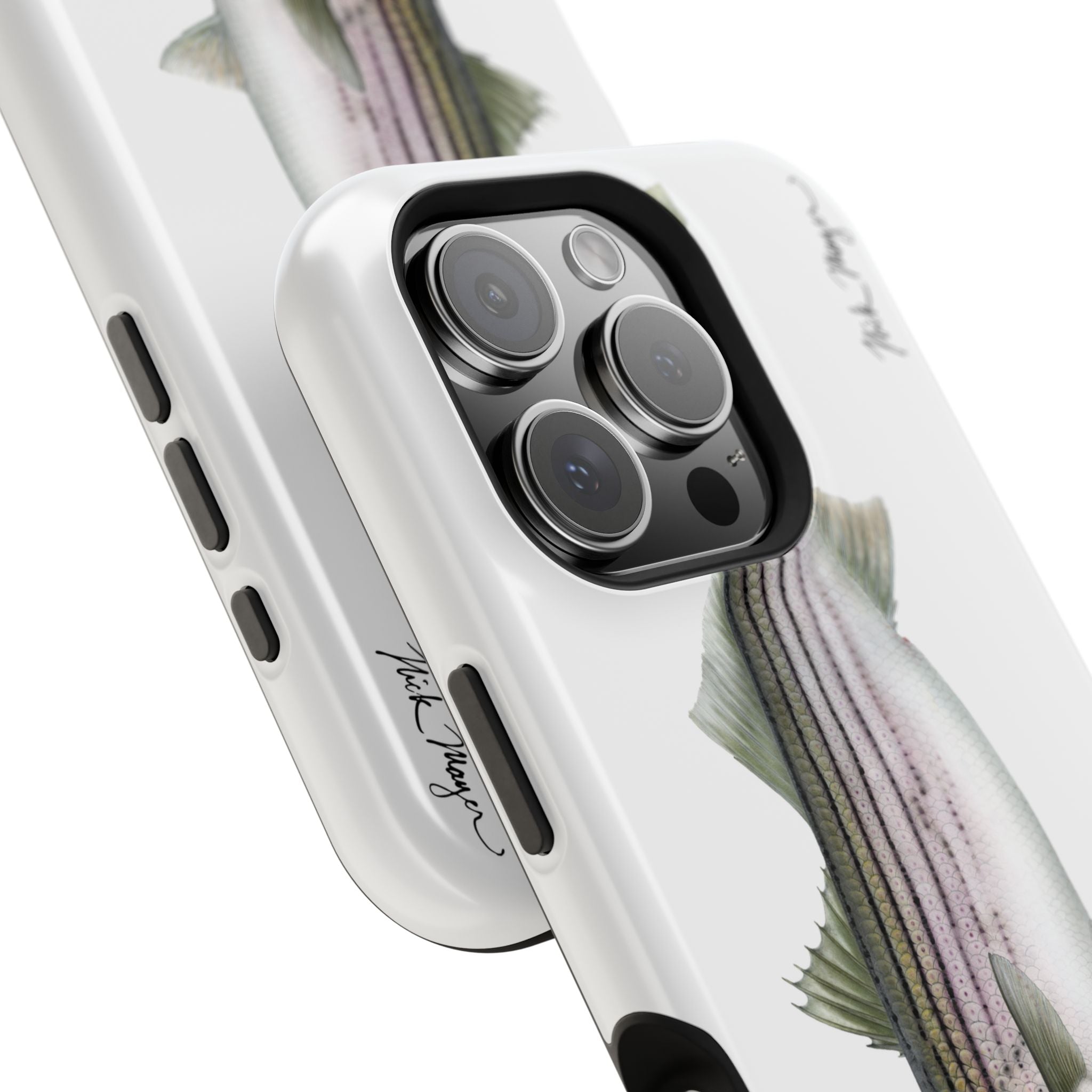 30 lb Striper MagSafe White iPhone Case