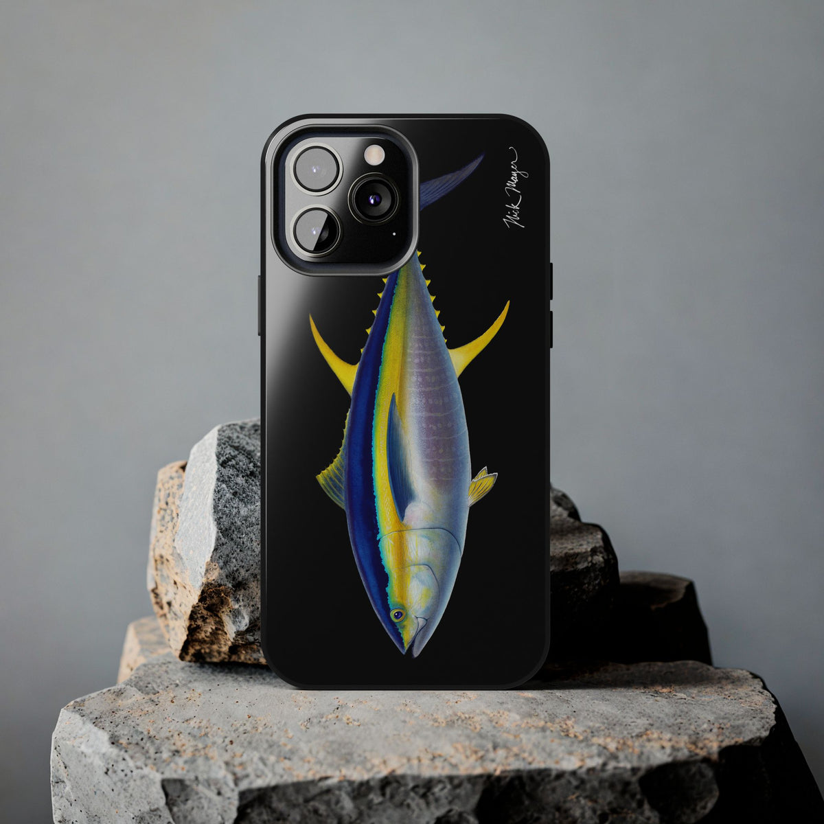 Yellowfin Tuna Black Phone Case (iPhone) Printify