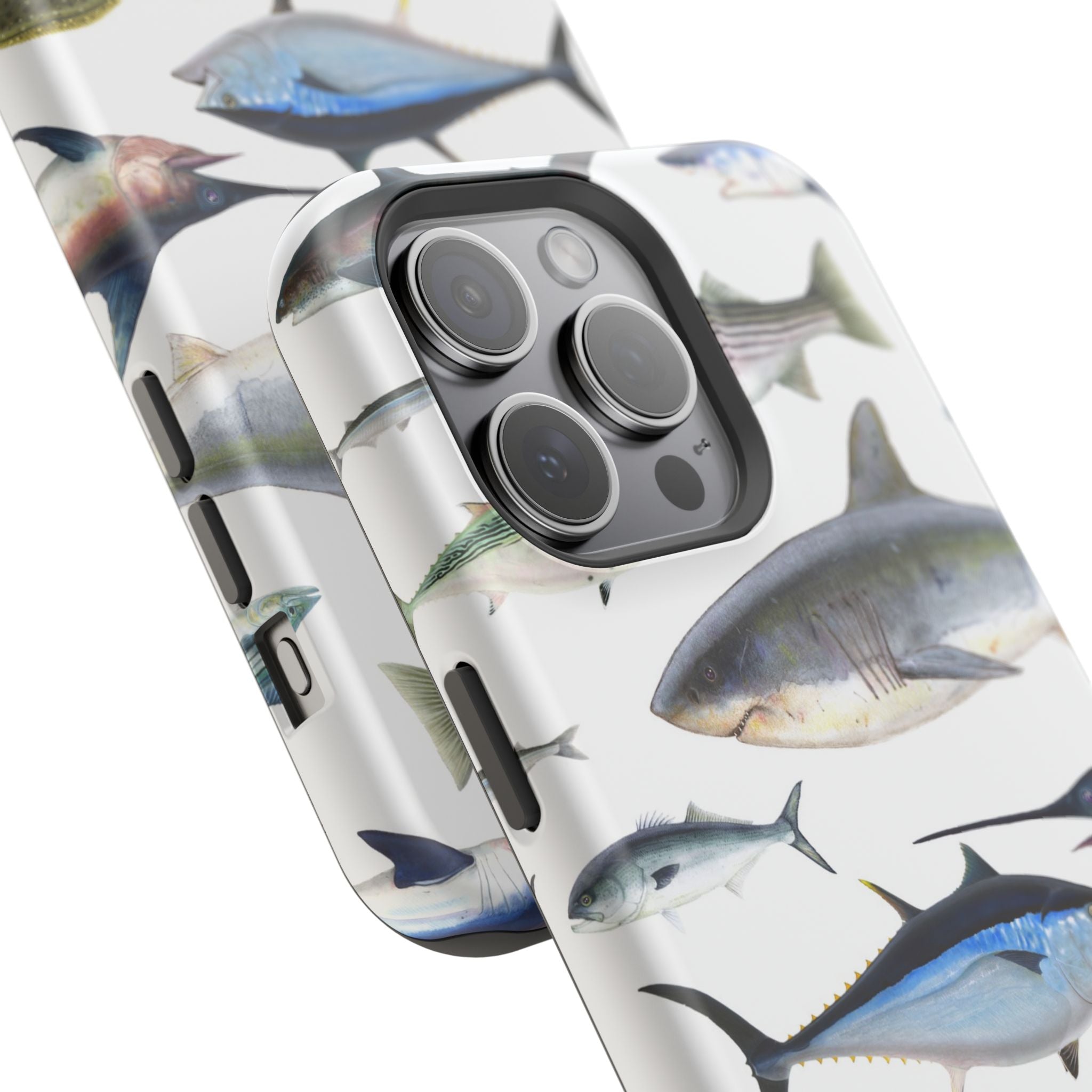 New England Fish White MagSafe iPhone Case
