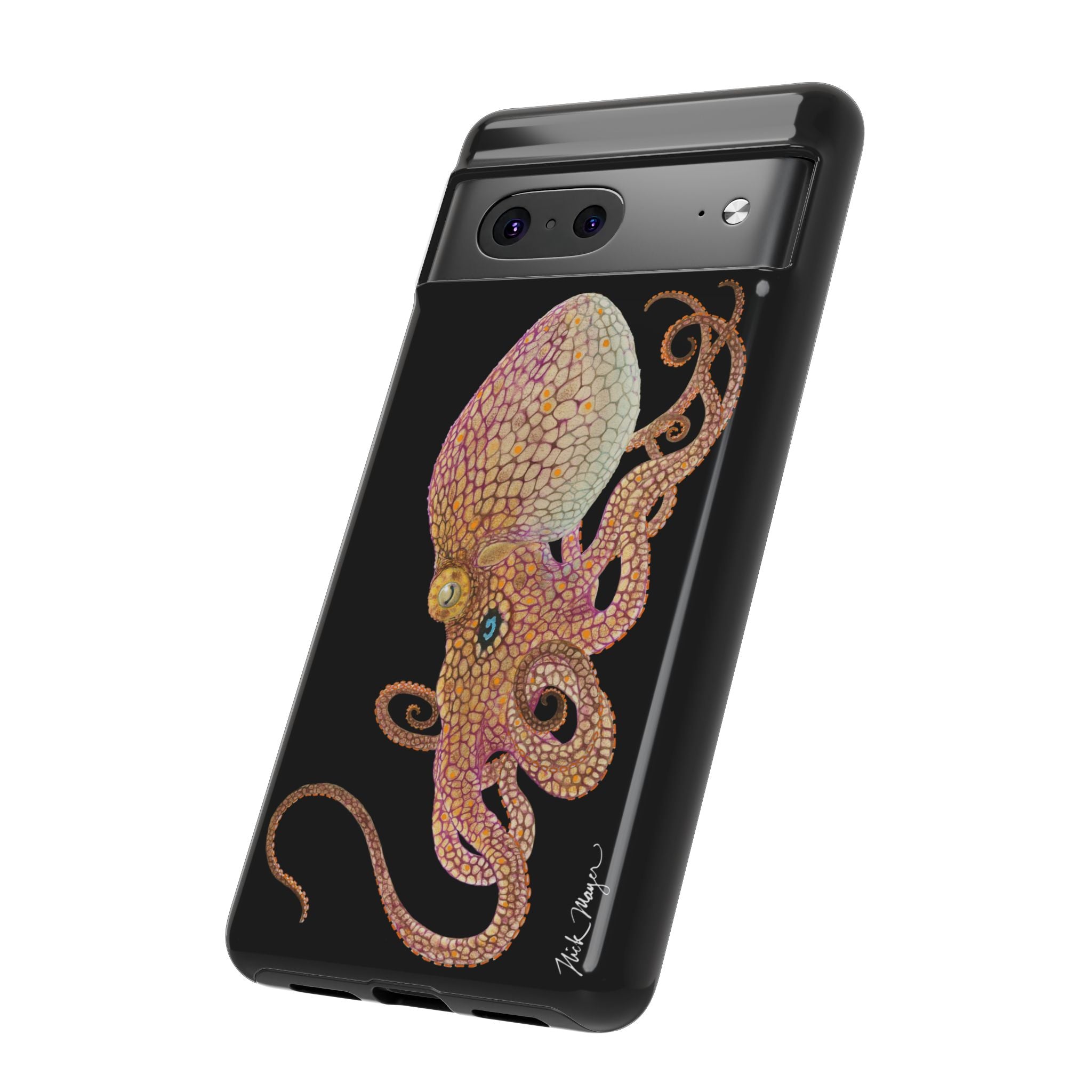 Two Spot Octopus Black Phone Case (Samsung)