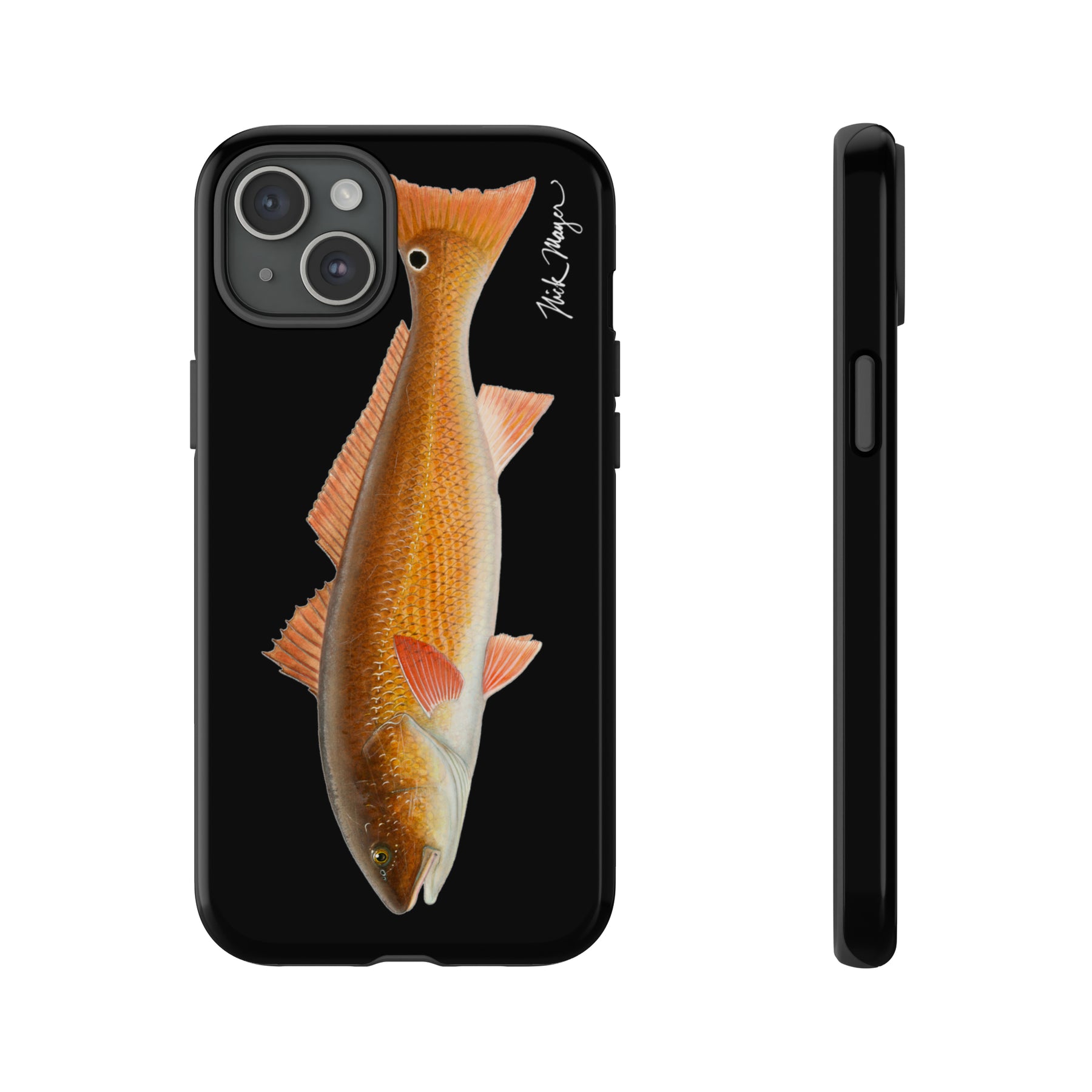 Redfish Black iPhone 15 Case