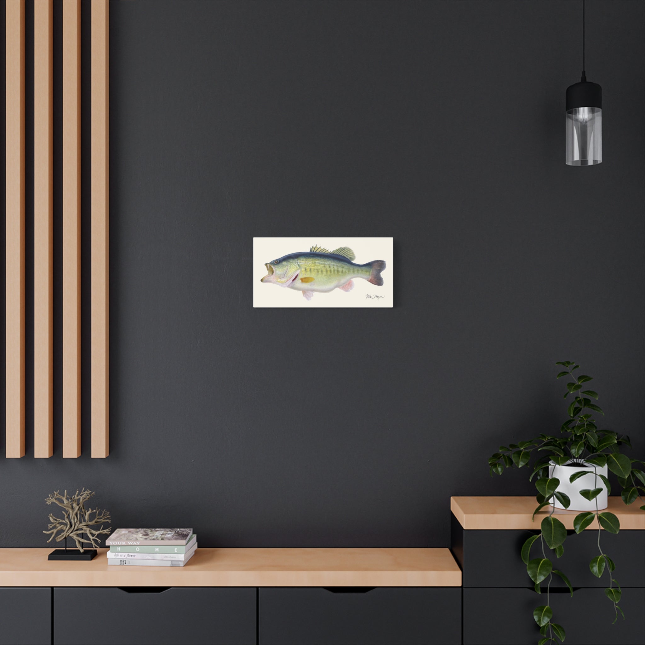 Largemouth Bass III Canvas Print Printify