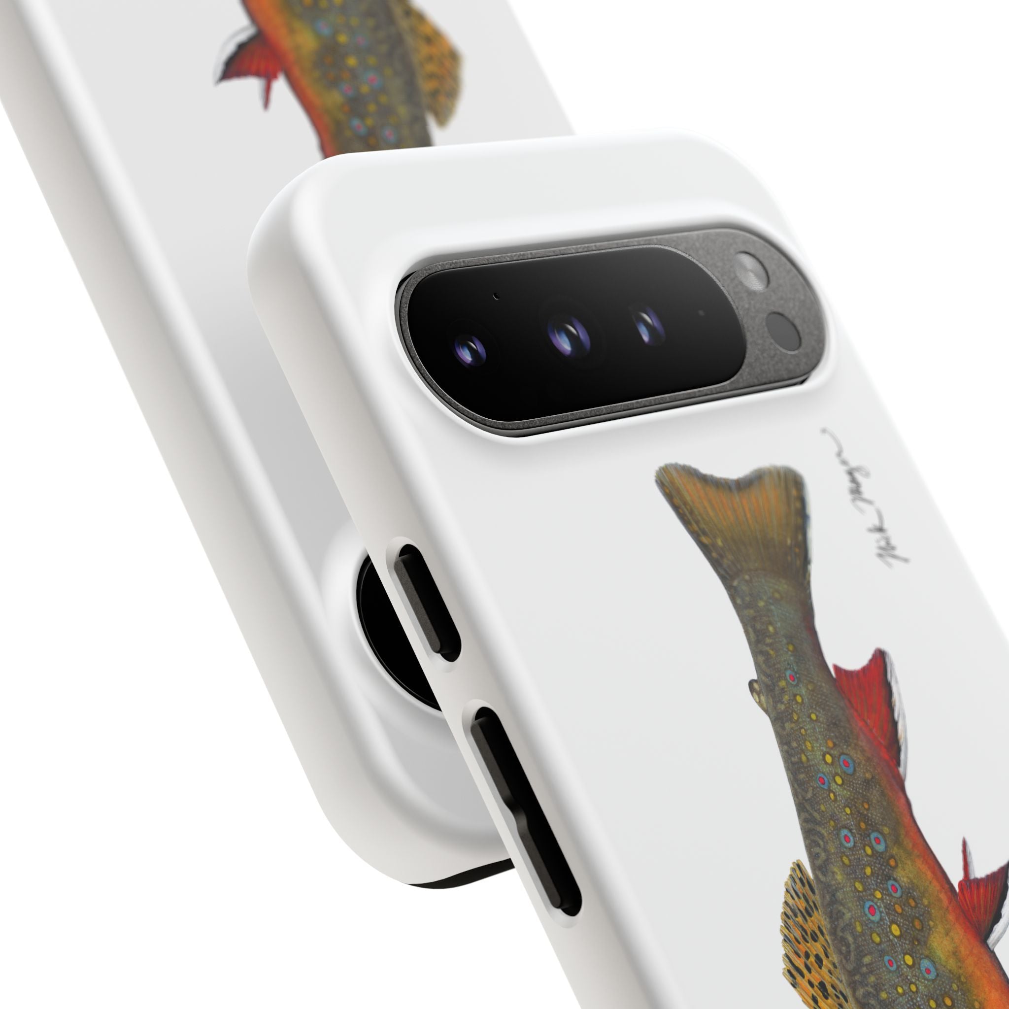 Brook Trout White Phone Case (Samsung)