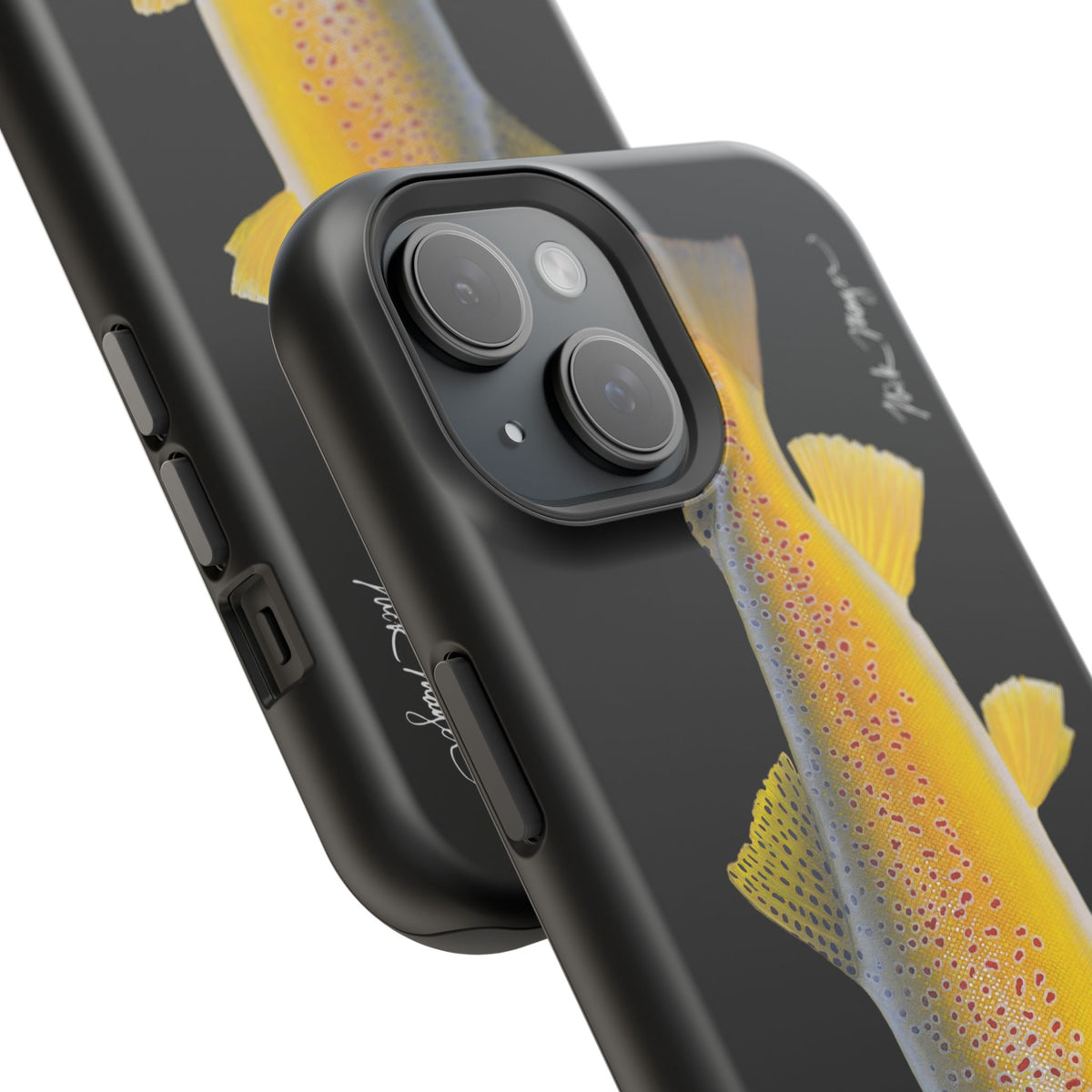 Brown Trout 3 Black MagSafe iPhone Case Printify