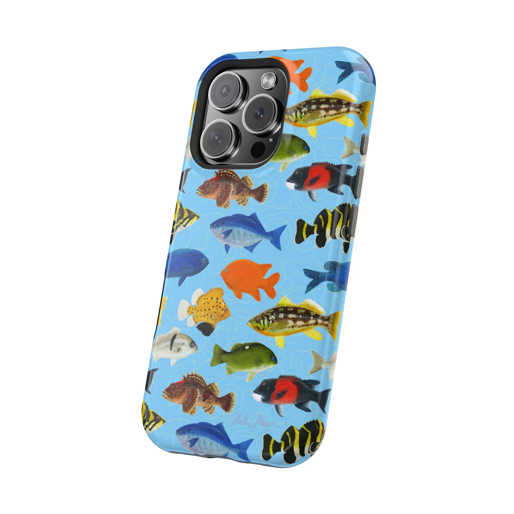 NEW California Fish Blue MagSafe iPhone Case