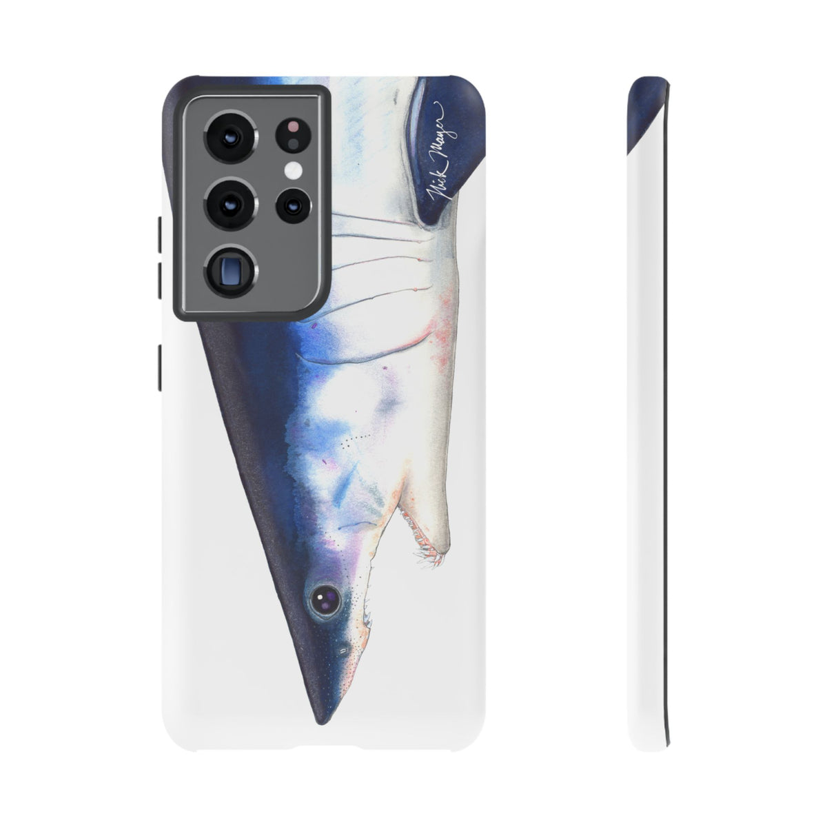 Mako Shark Face White Phone Case (Samsung) Printify