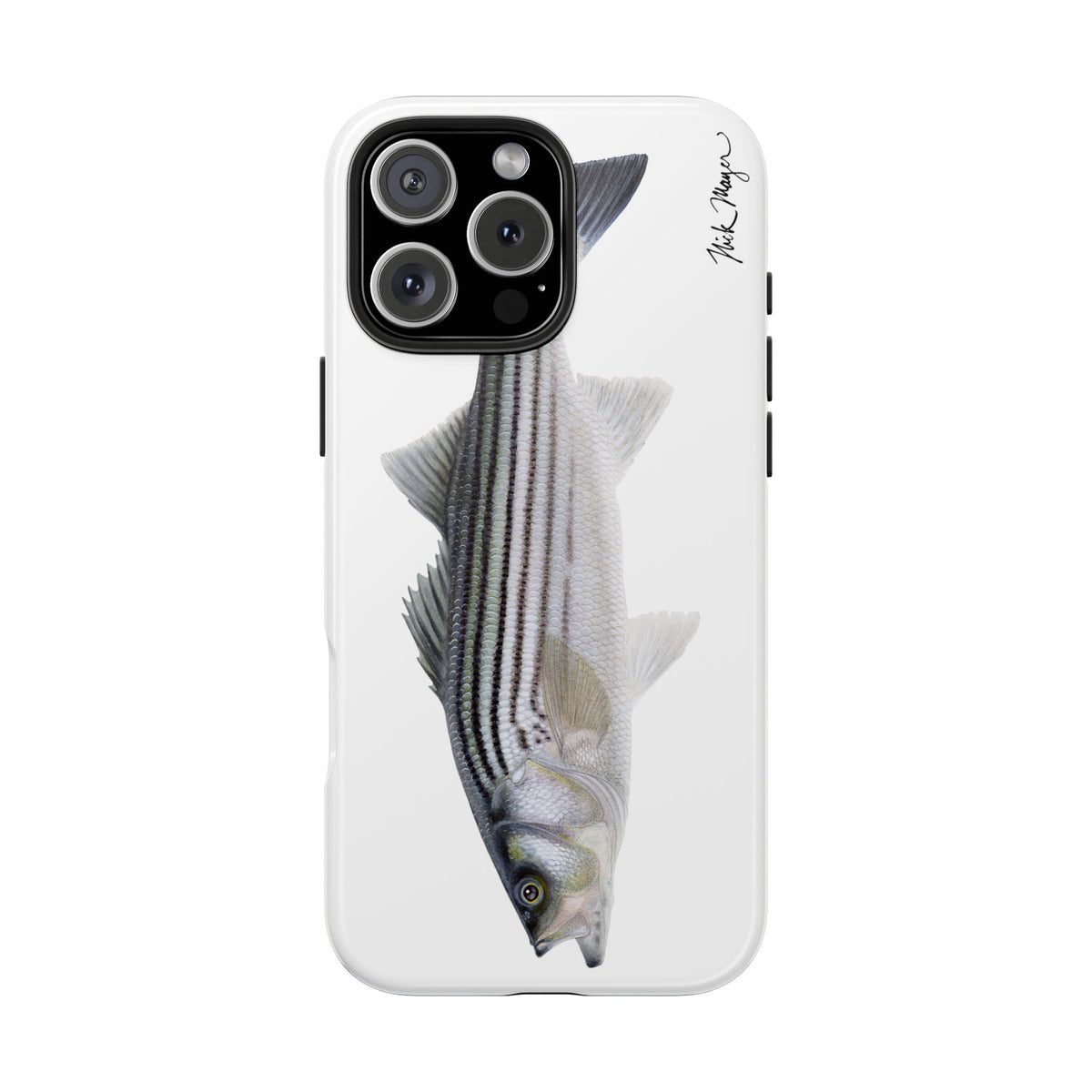 Schoolie Striper White Phone Case (iPhone) Printify
