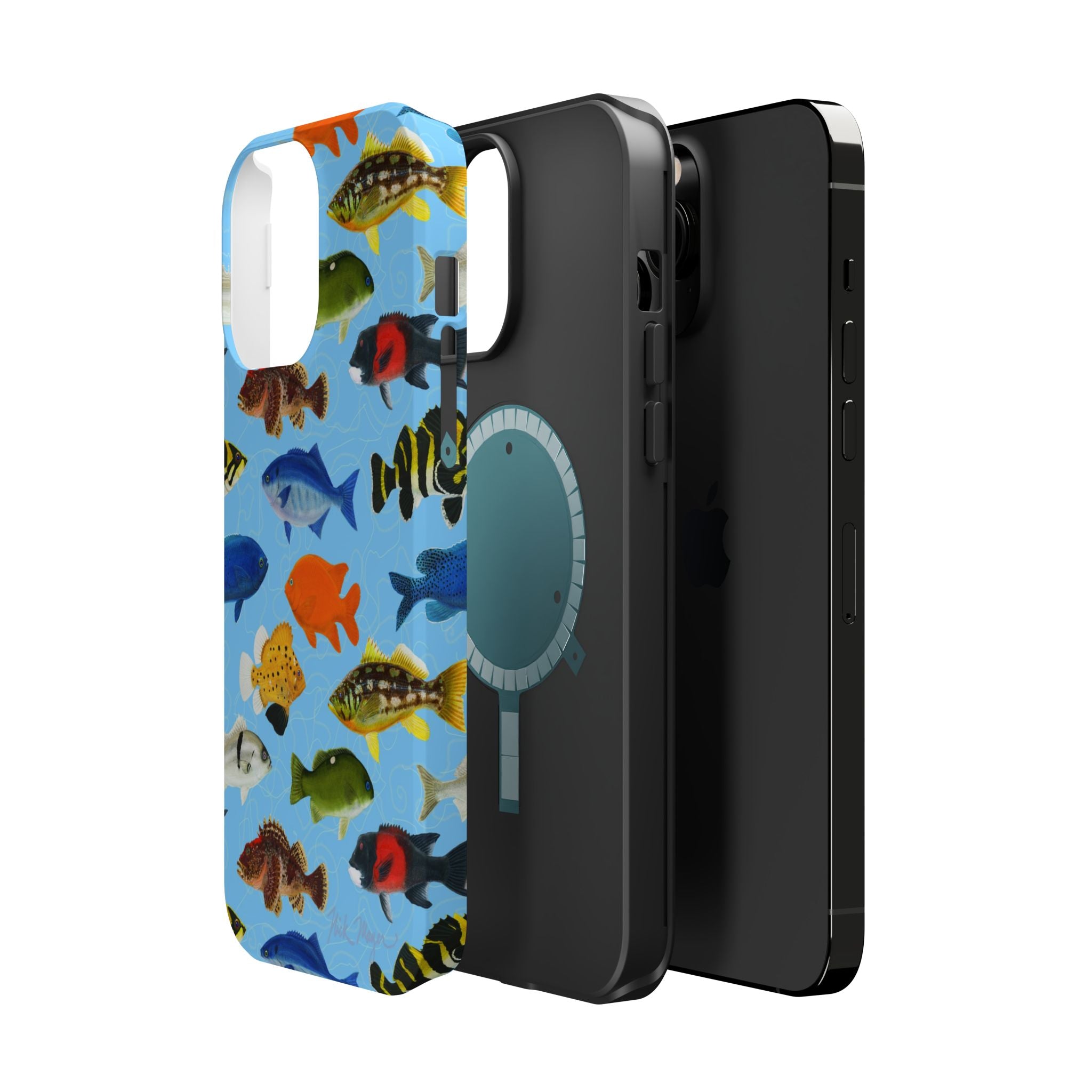 California Fish Blue MagSafe iPhone Case