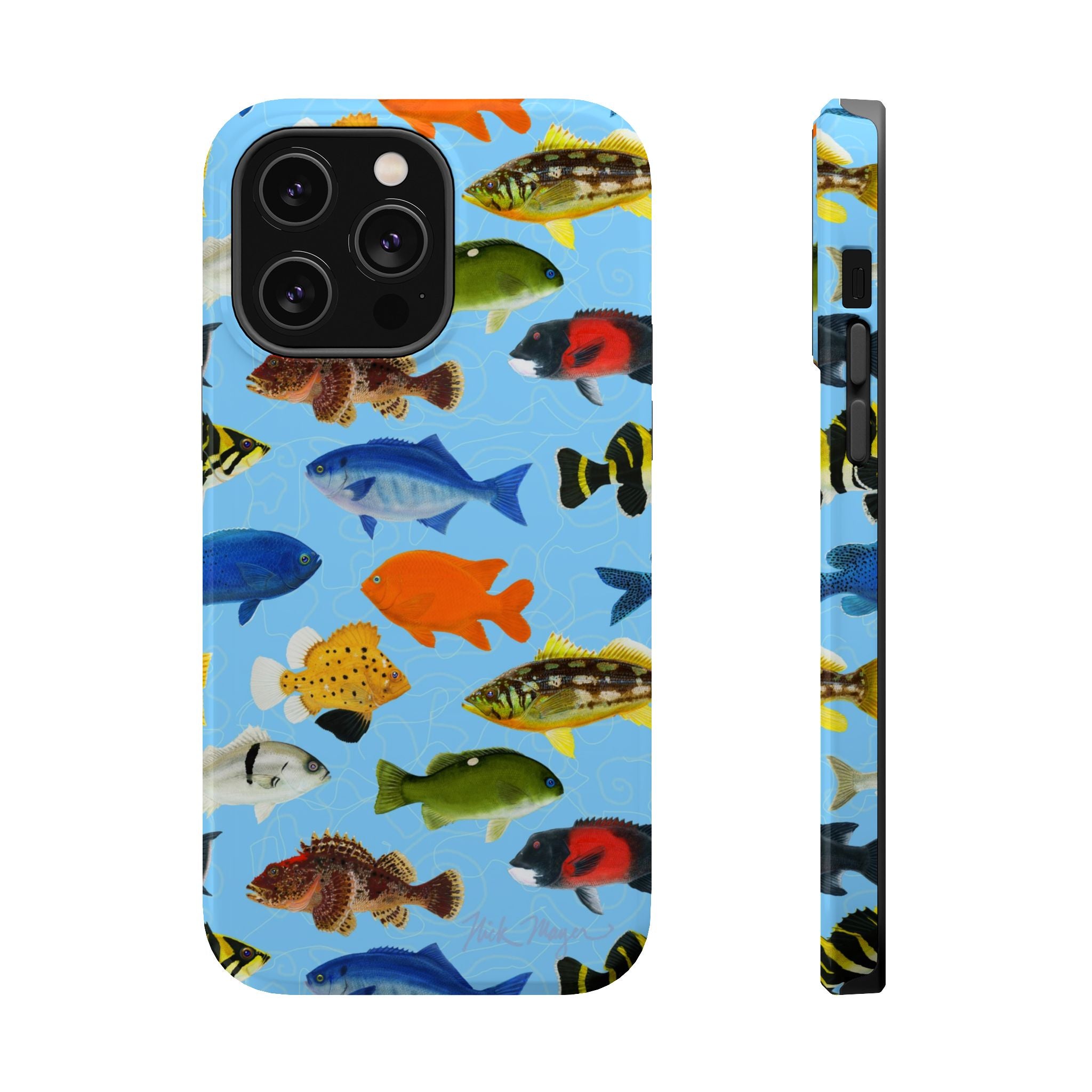California Fish Blue MagSafe iPhone Case