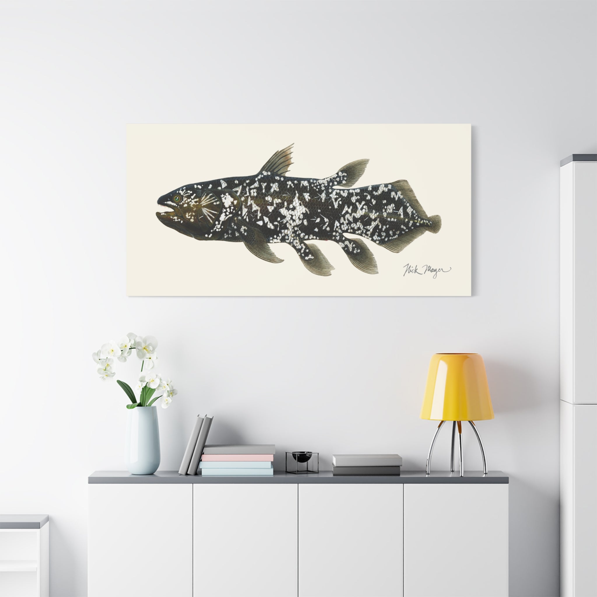 Coelacanth Canvas Print Printify