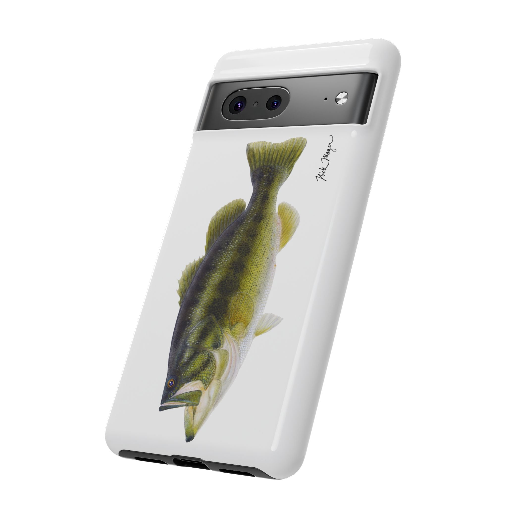 Largemouth Bass White Phone Case (Samsung) Printify