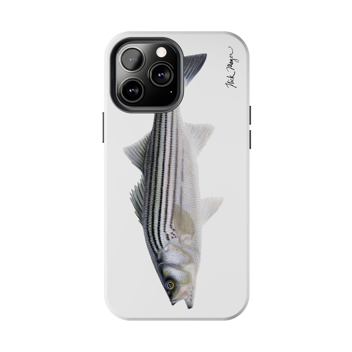 Schoolie Striper White Phone Case (iPhone) Printify
