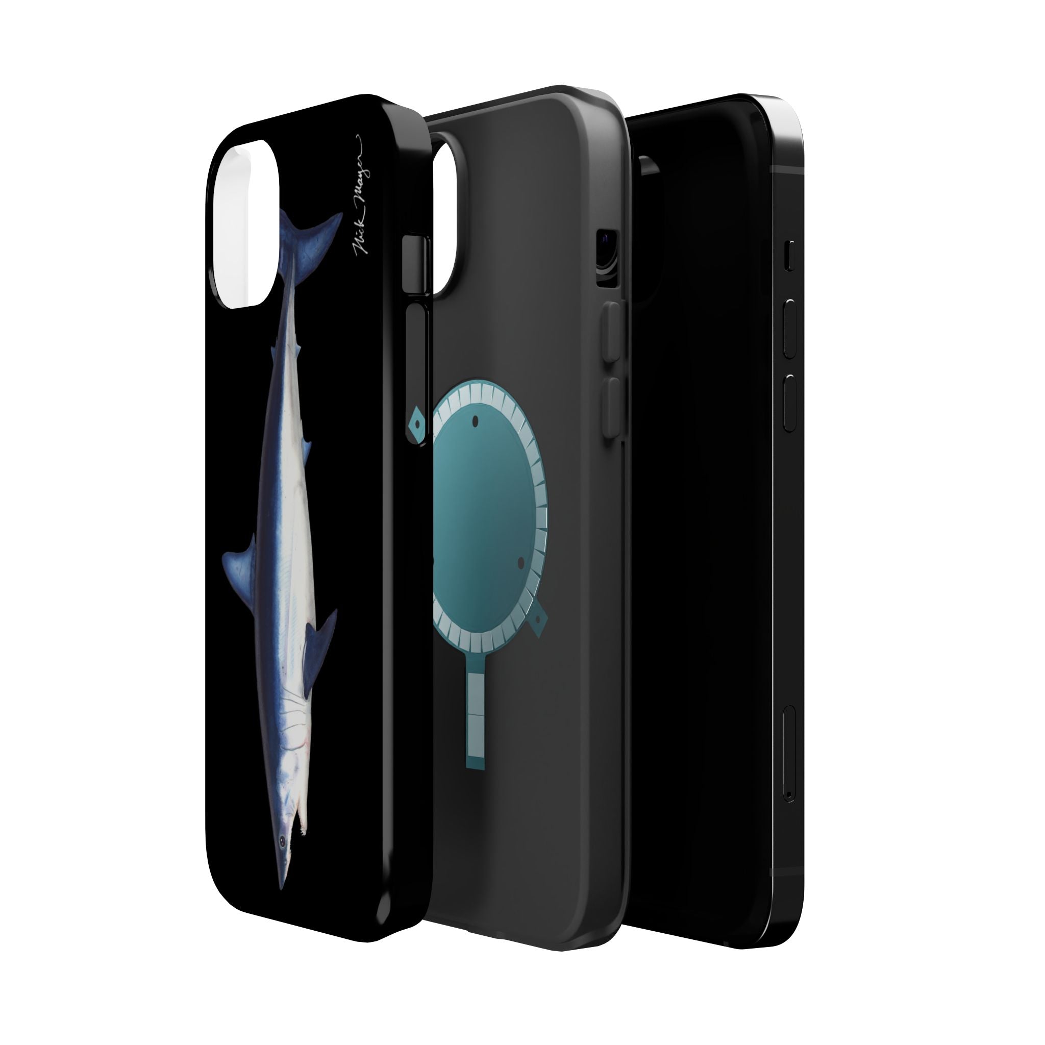 Mako Shark MagSafe Black iPhone Case