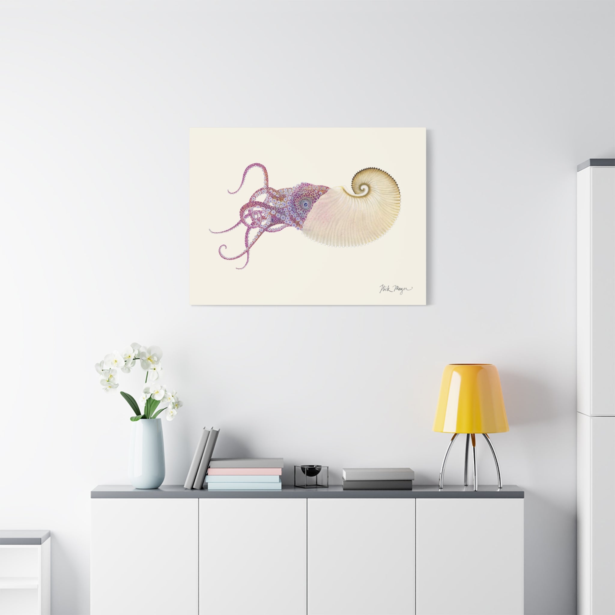 Paper Nautilus Canvas Print