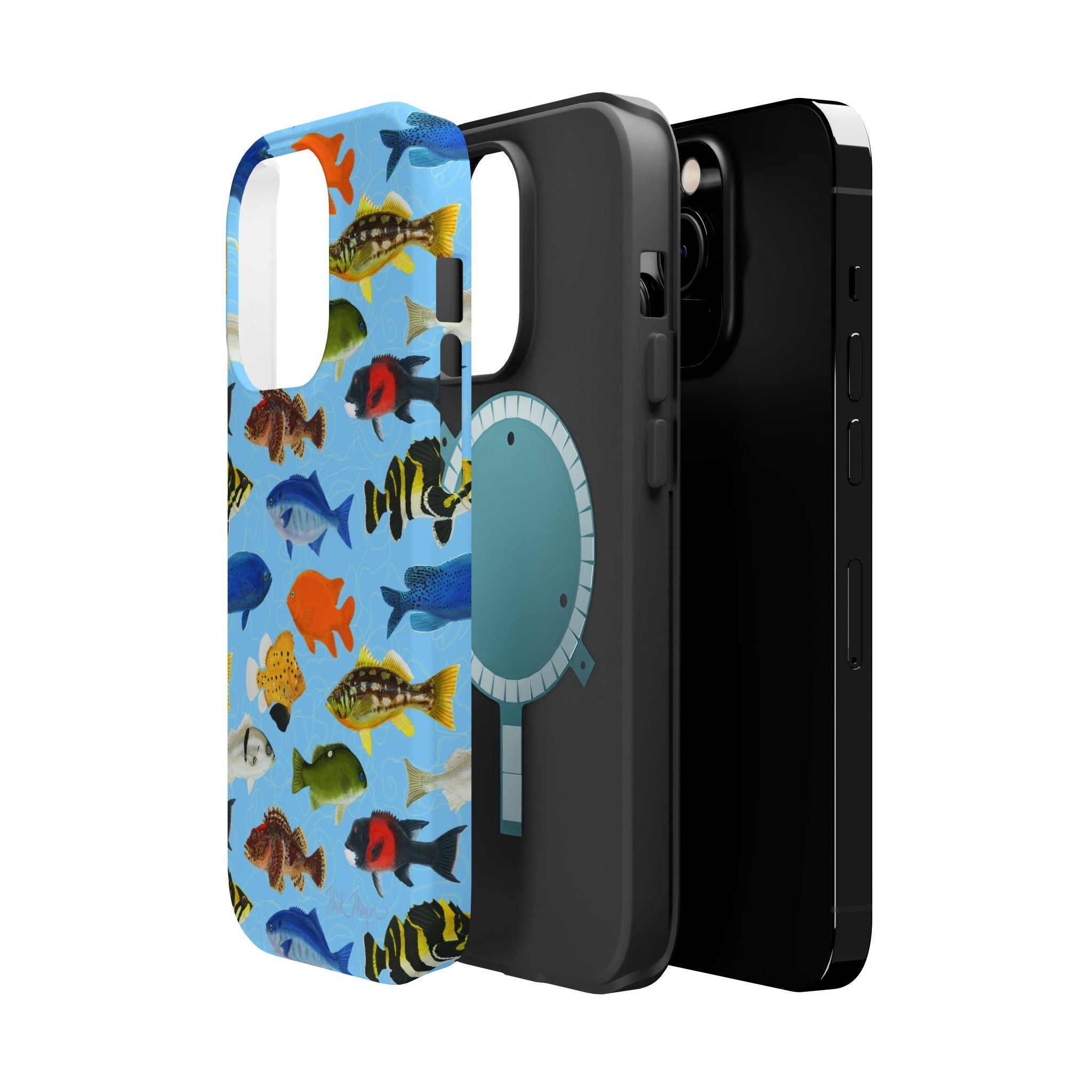 NEW California Fish Blue MagSafe iPhone Case