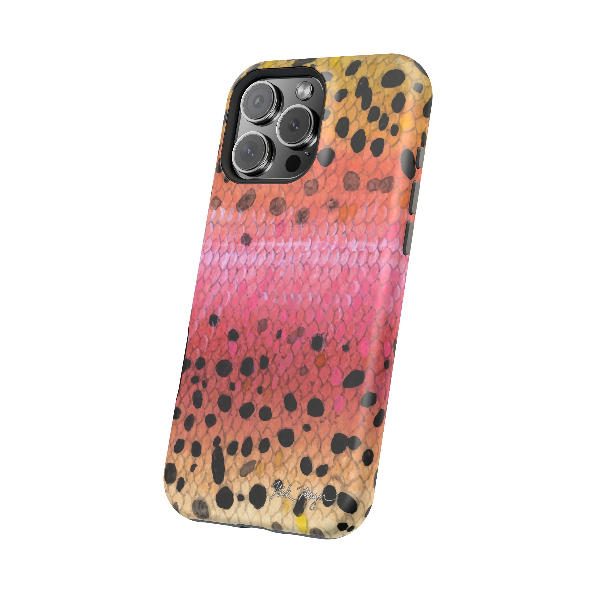 Rainbow Trout Skin MagSafe iPhone Case
