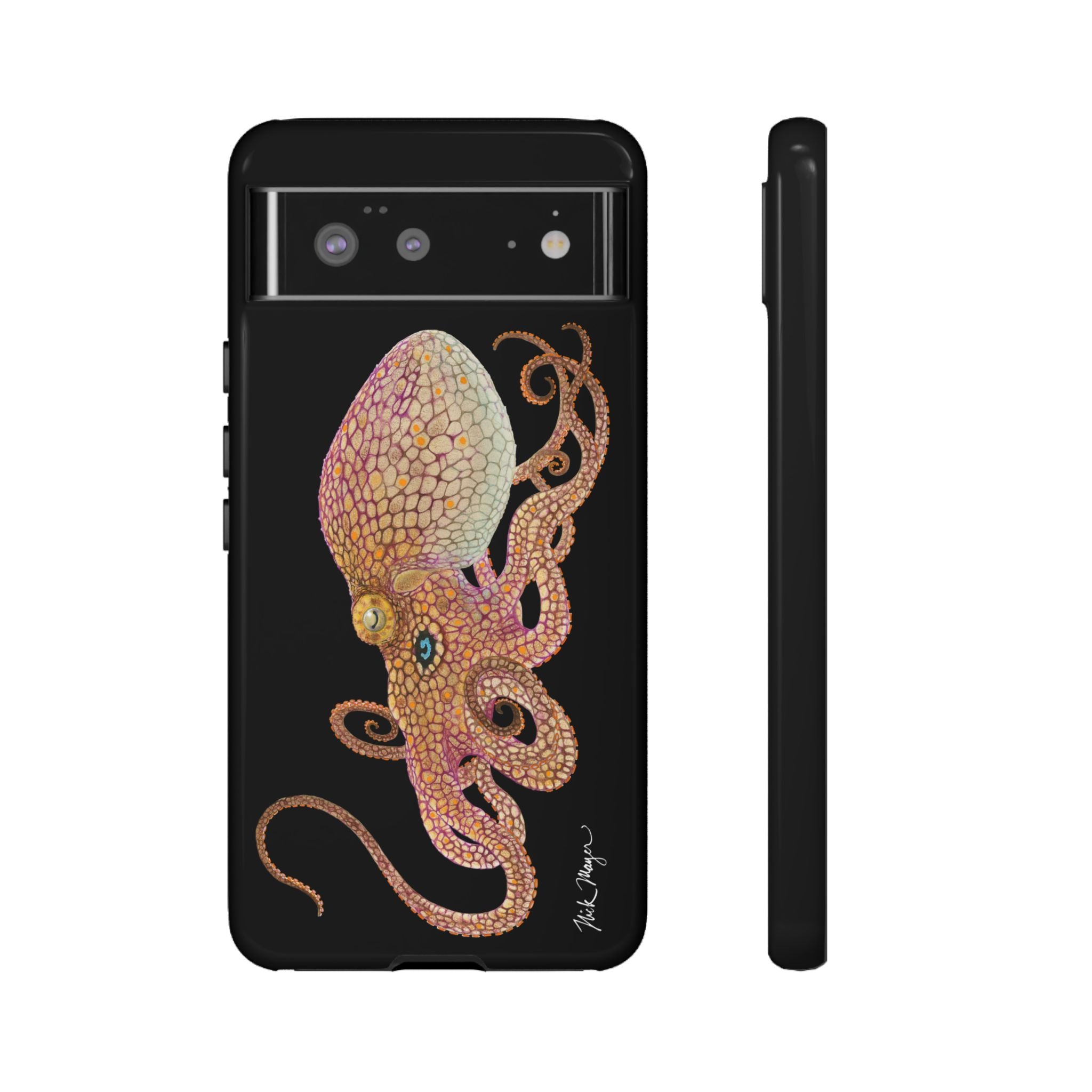 Two Spot Octopus Black Phone Case (Samsung)