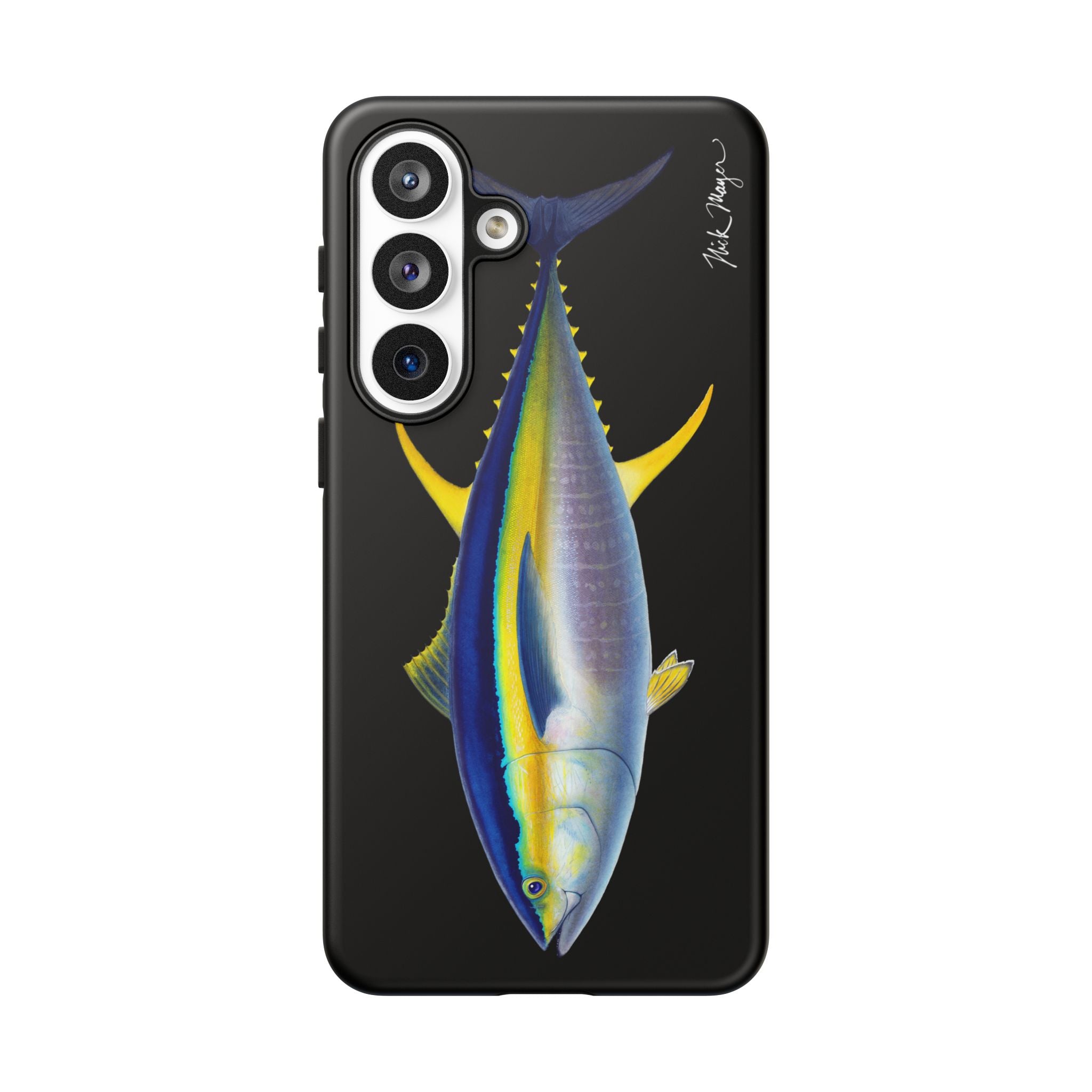 Yellowfin Tuna Black Phone Case (Samsung) Printify