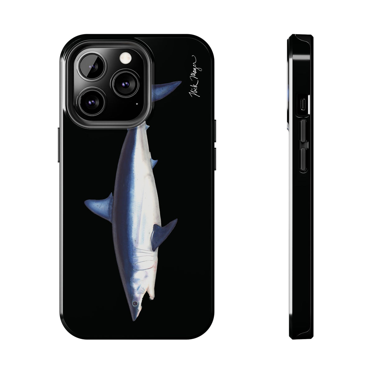 Mako Shark Black iPhone Case Printify