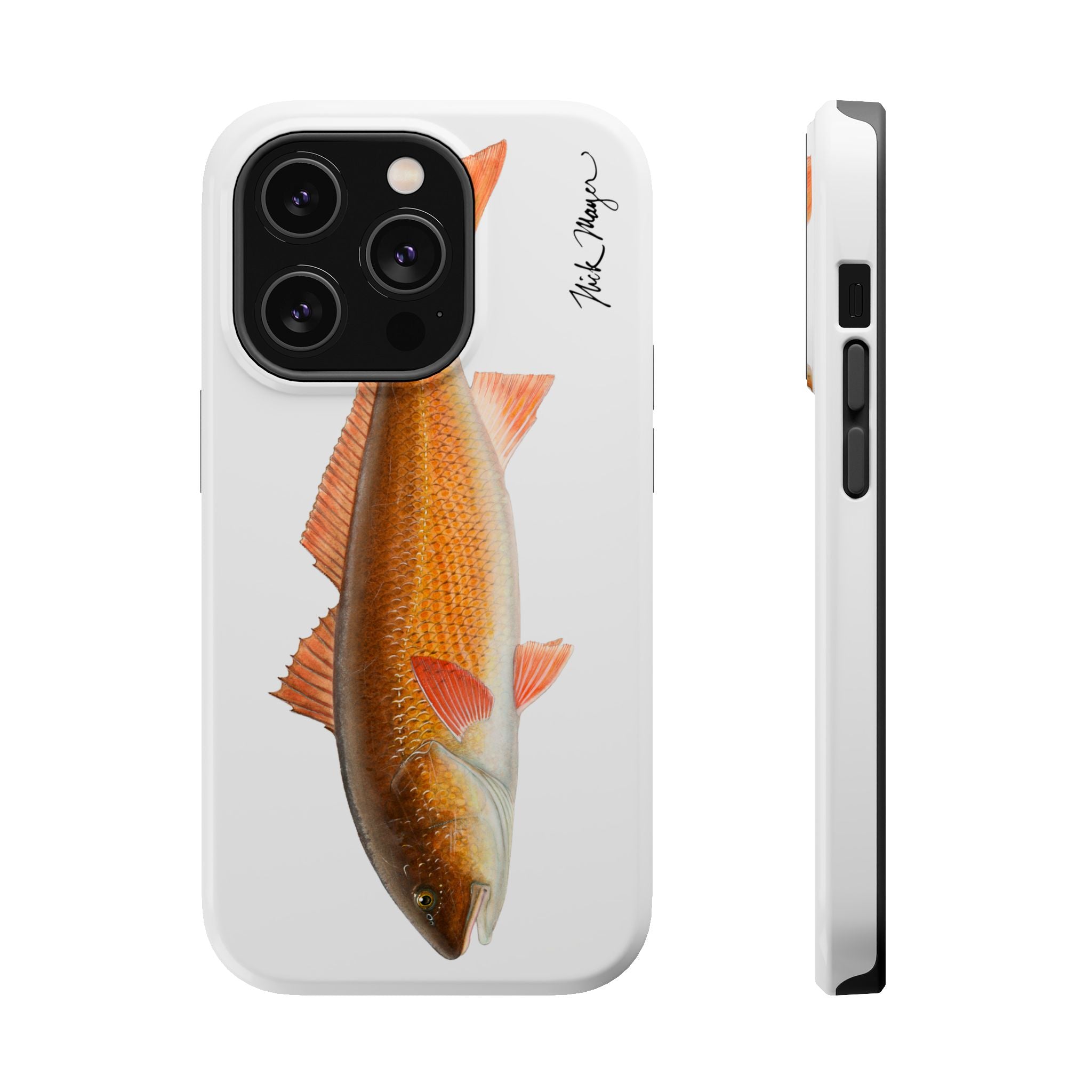 Redfish MagSafe White iPhone Case
