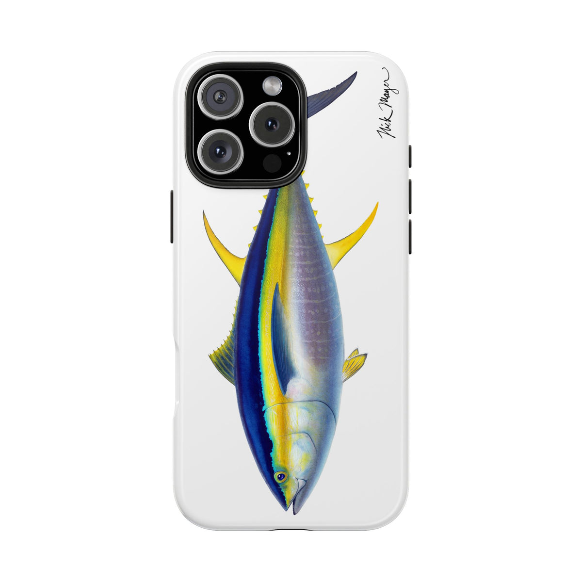 Yellowfin Tuna White Phone Case (iPhone) Printify