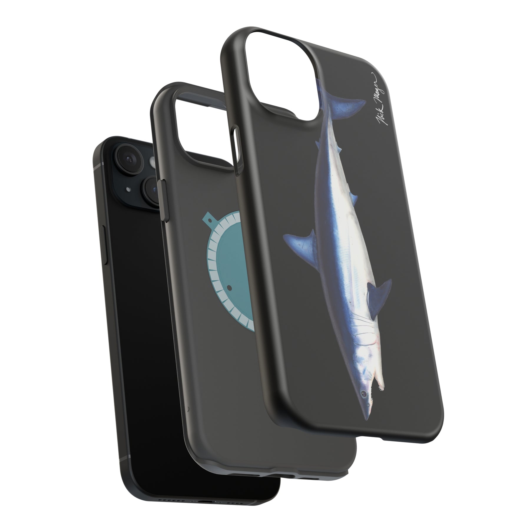 Mako Shark MagSafe Black iPhone Case