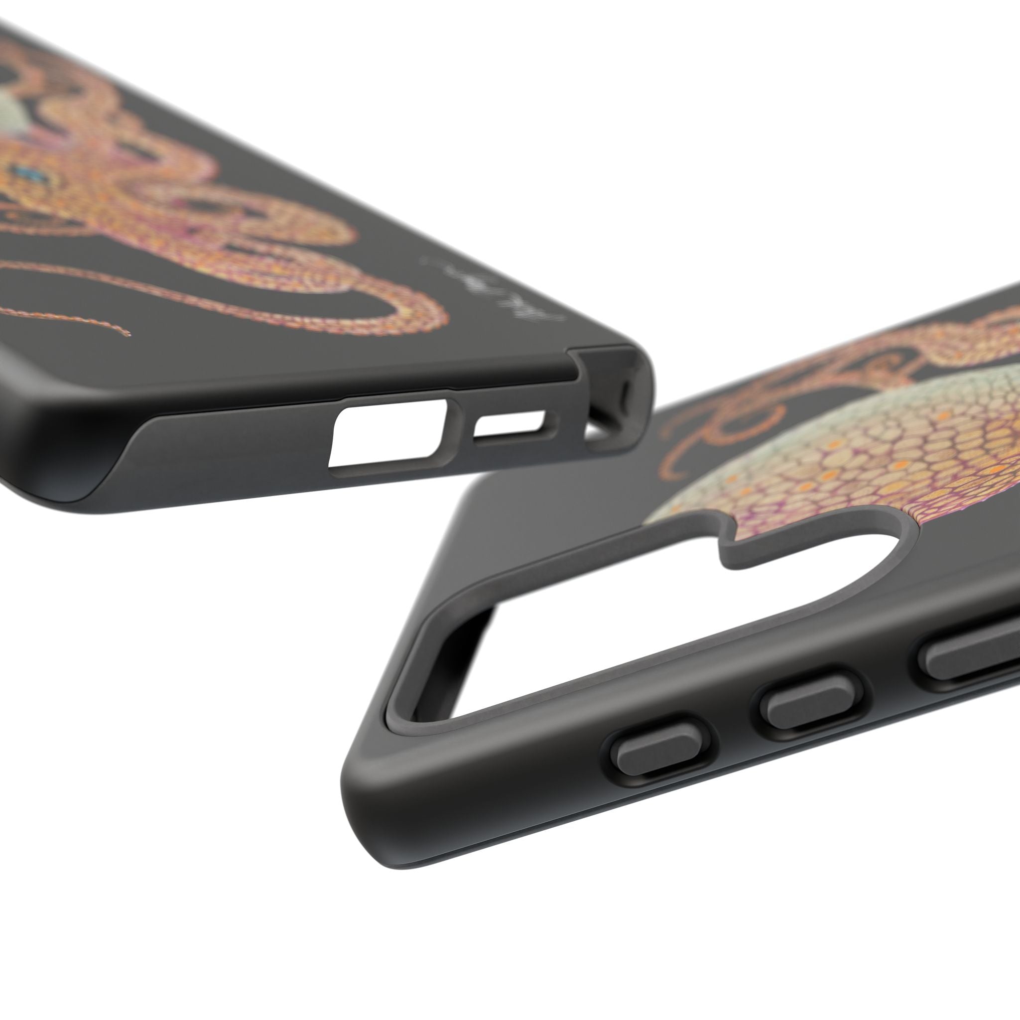 Two Spot Octopus Black Phone Case (Samsung)