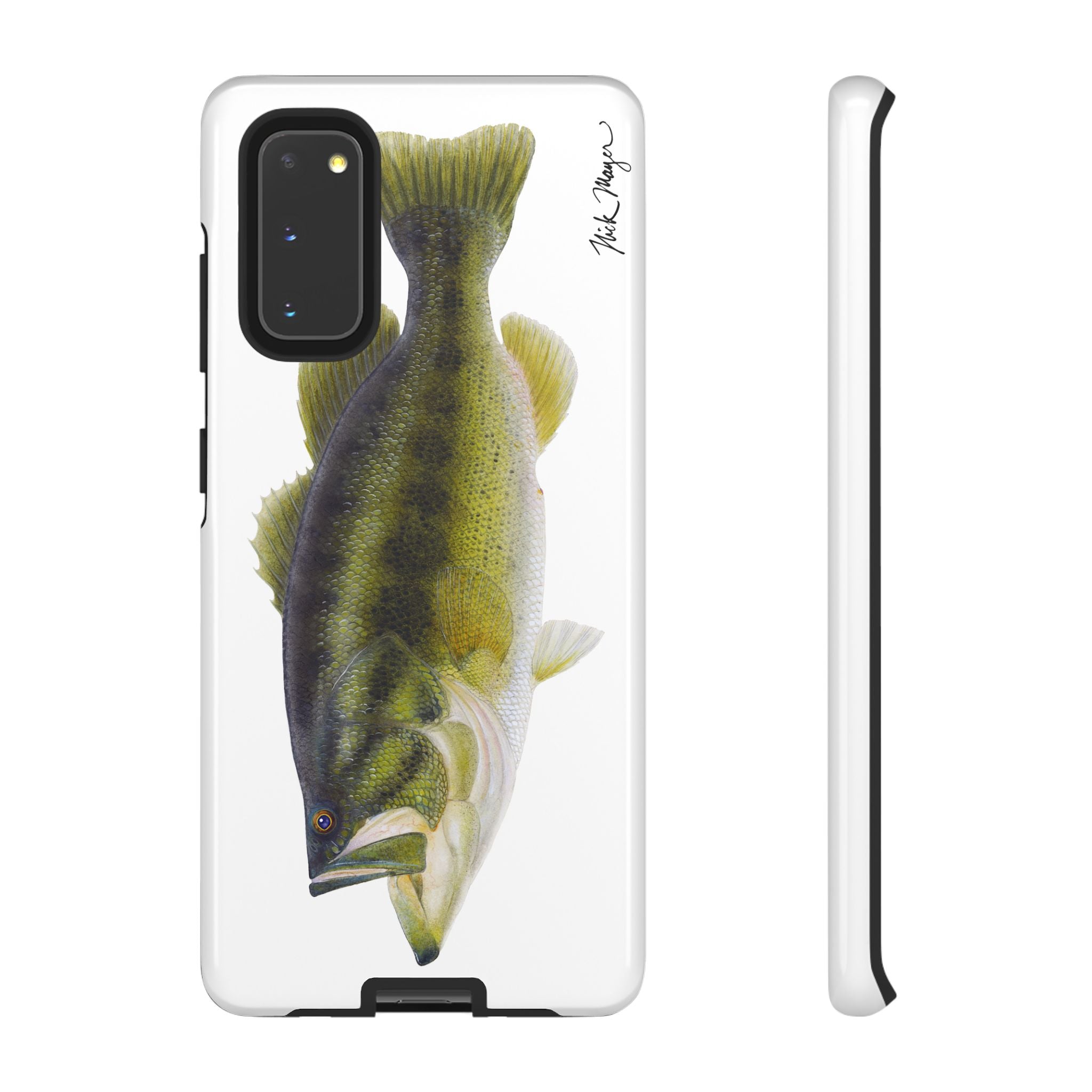 Largemouth Bass White Phone Case (Samsung) Printify