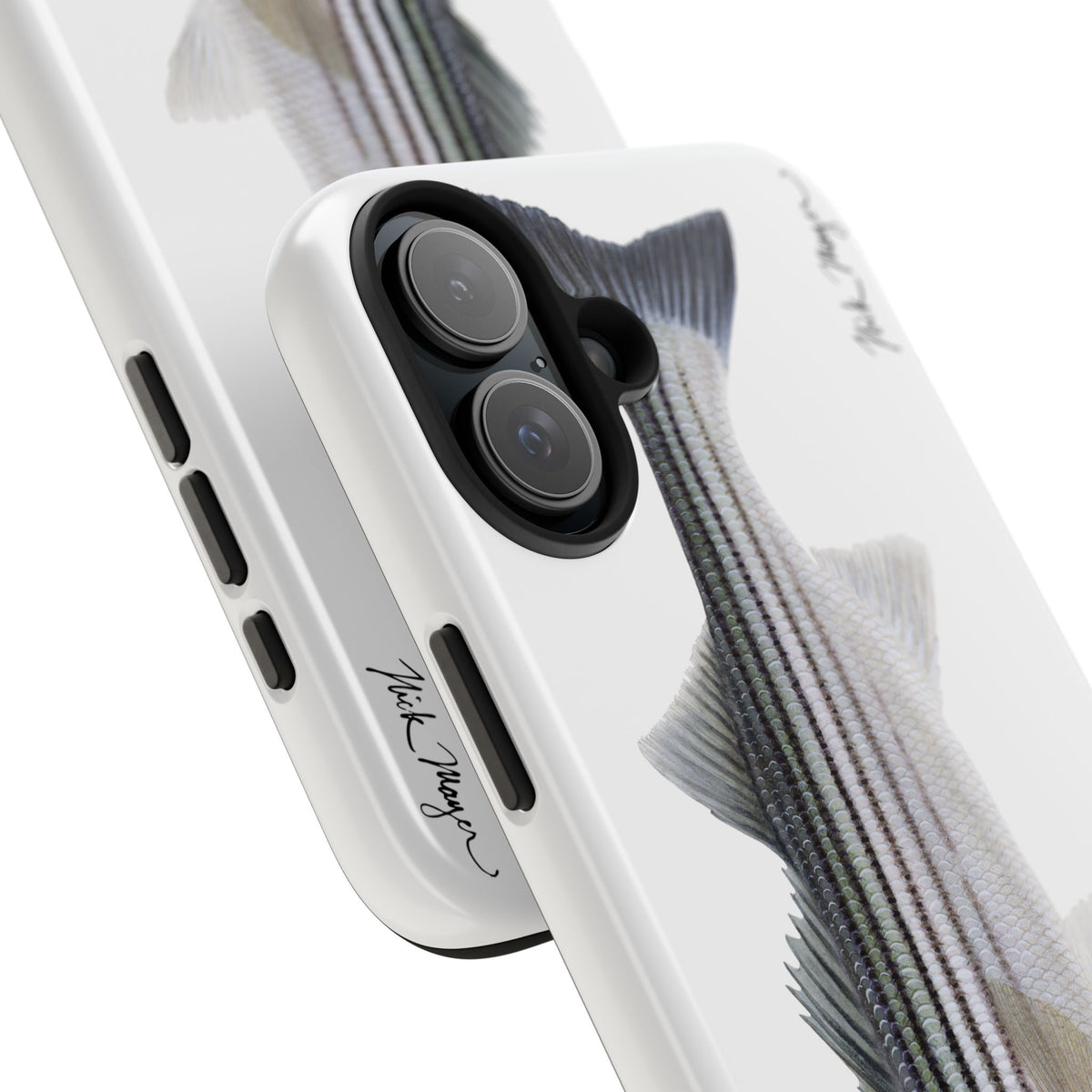 Schoolie Striper White Phone Case (iPhone) Printify