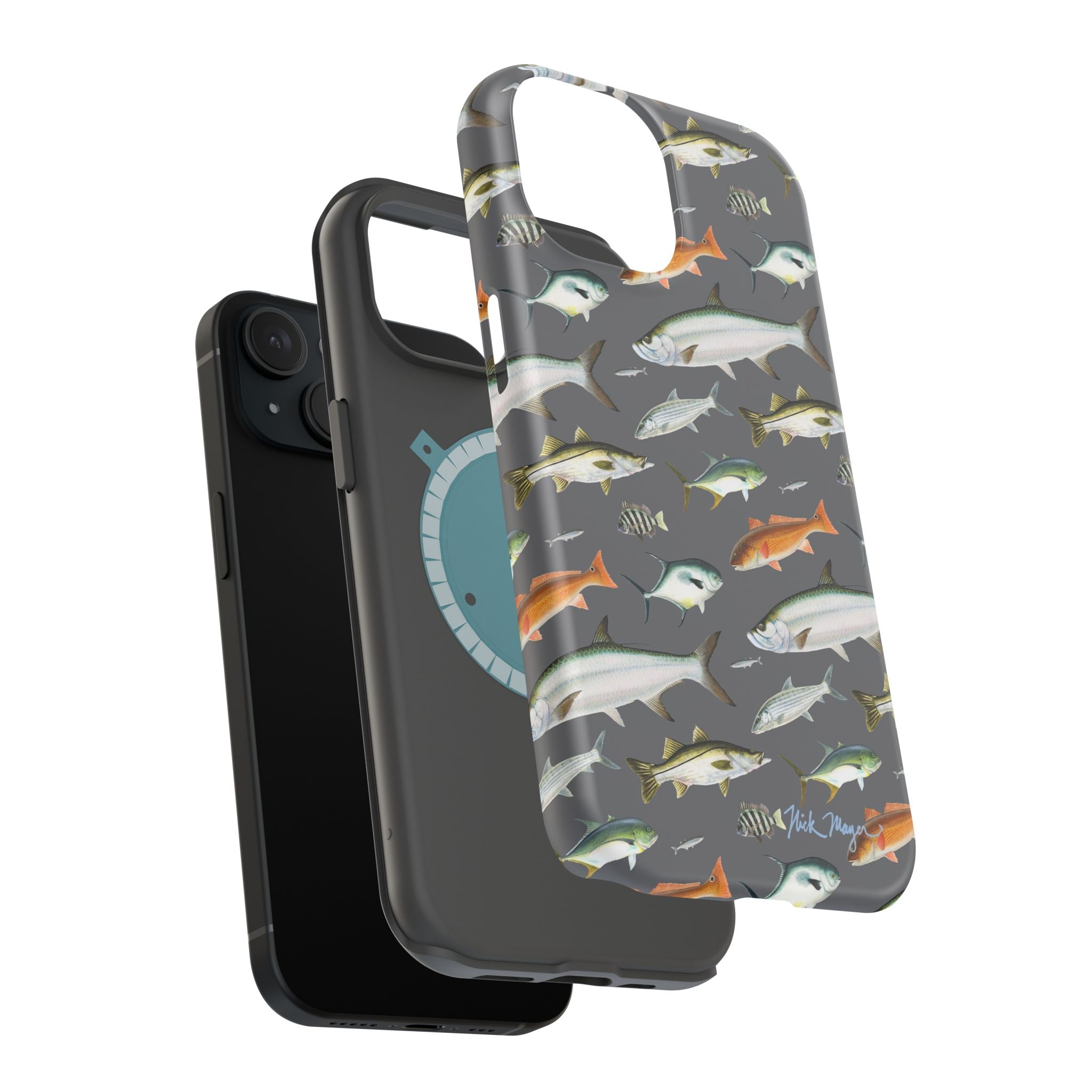 NEW Southern Fish Grey MagSafe iPhone Case
