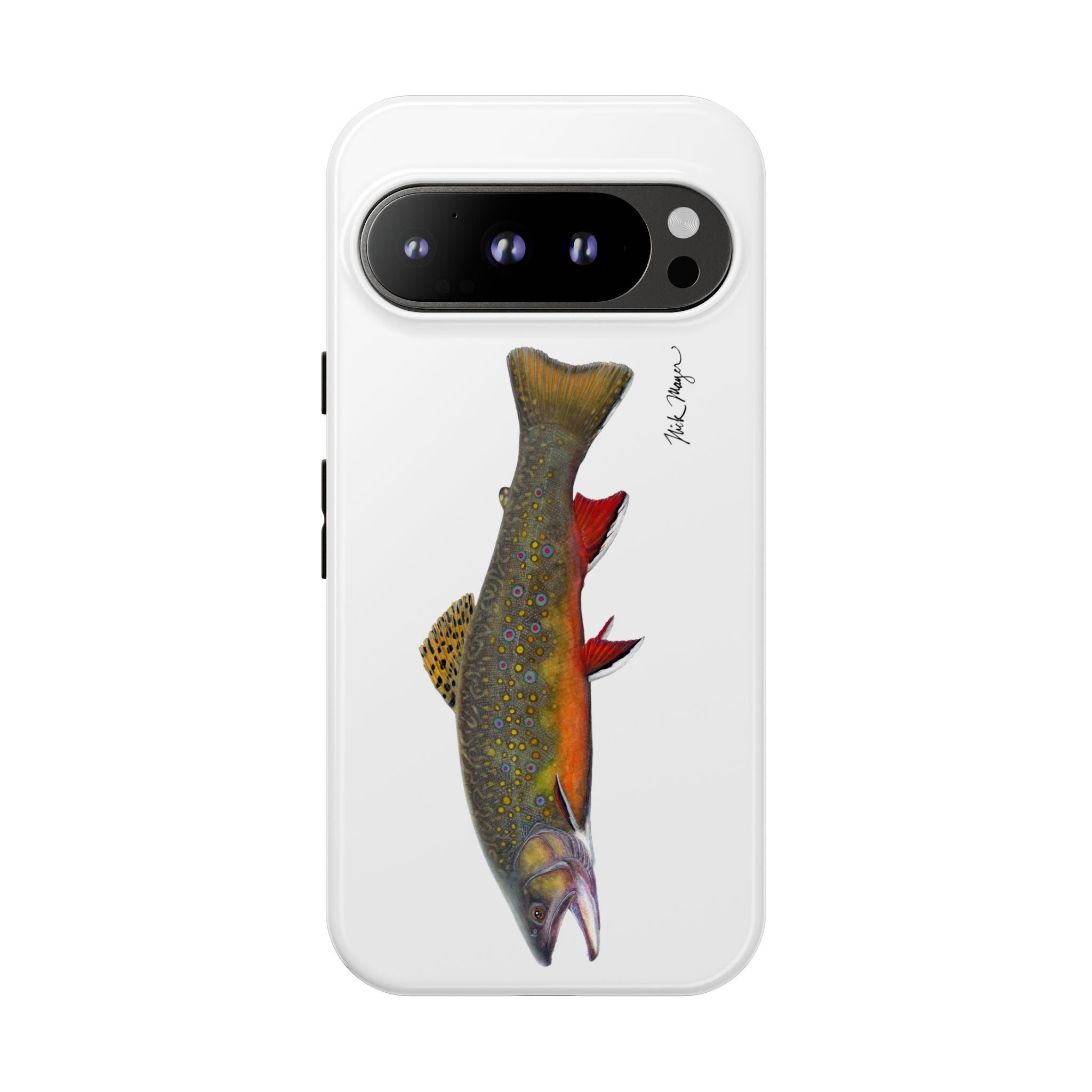 Brook Trout White Phone Case (Samsung)