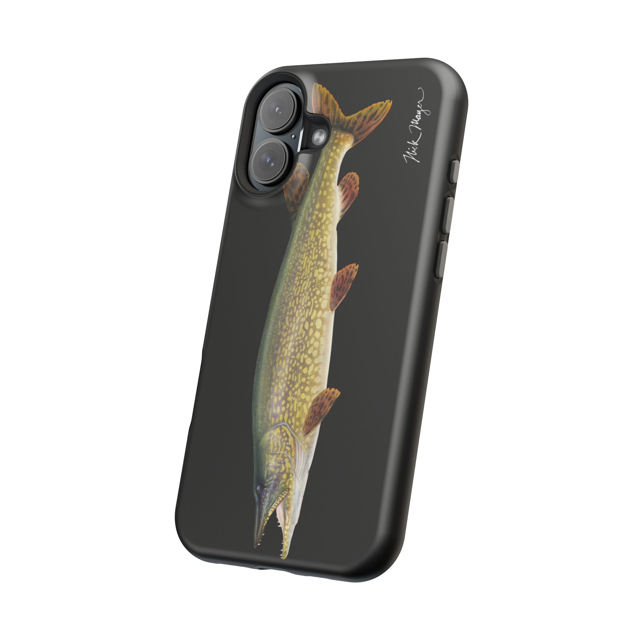 Northern Pike MagSafe Black iPhone Case Printify