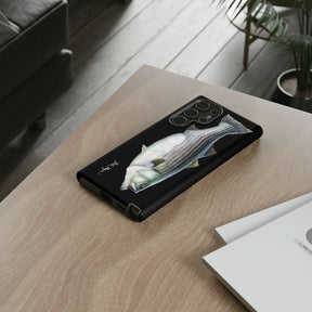 Cow Striper Phone Case (Samsung) - black