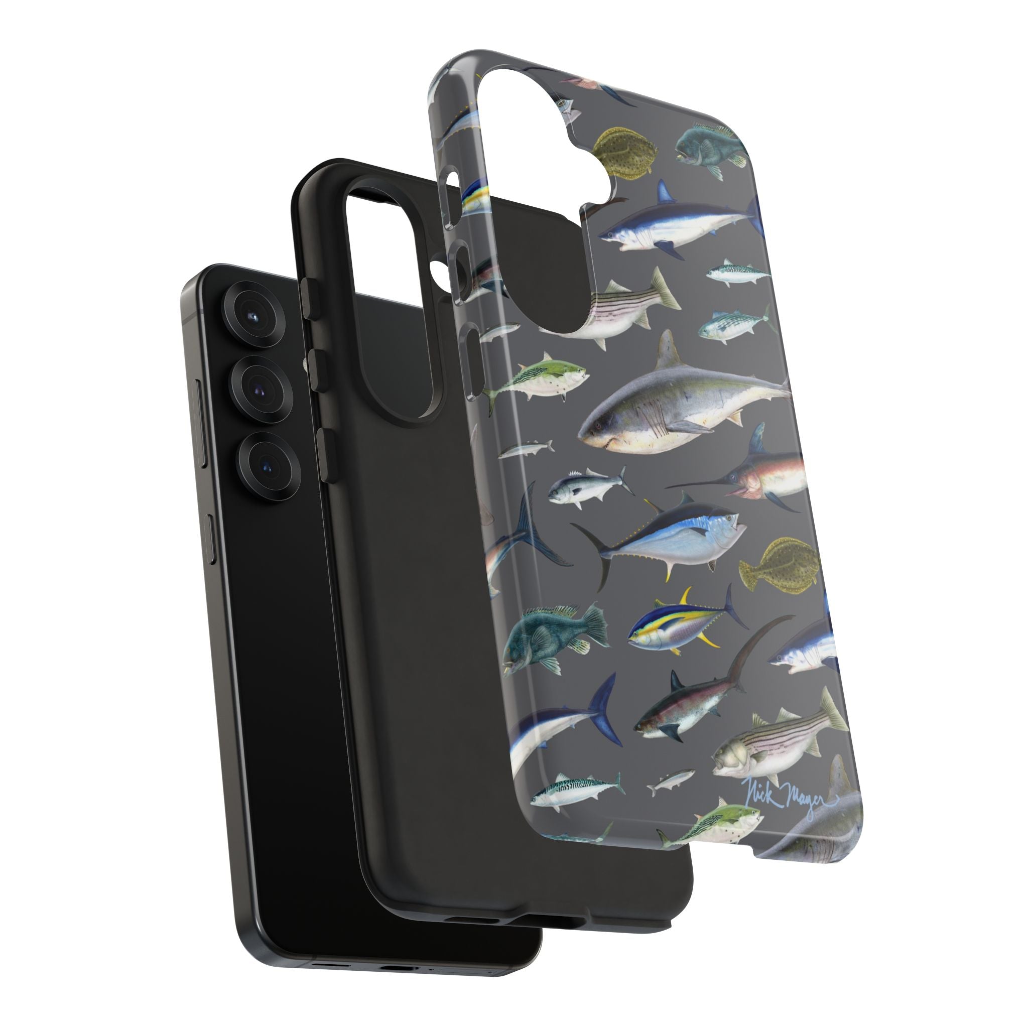 New England Offshore Fish Grey Phone Case, NEW!  (Samsung)