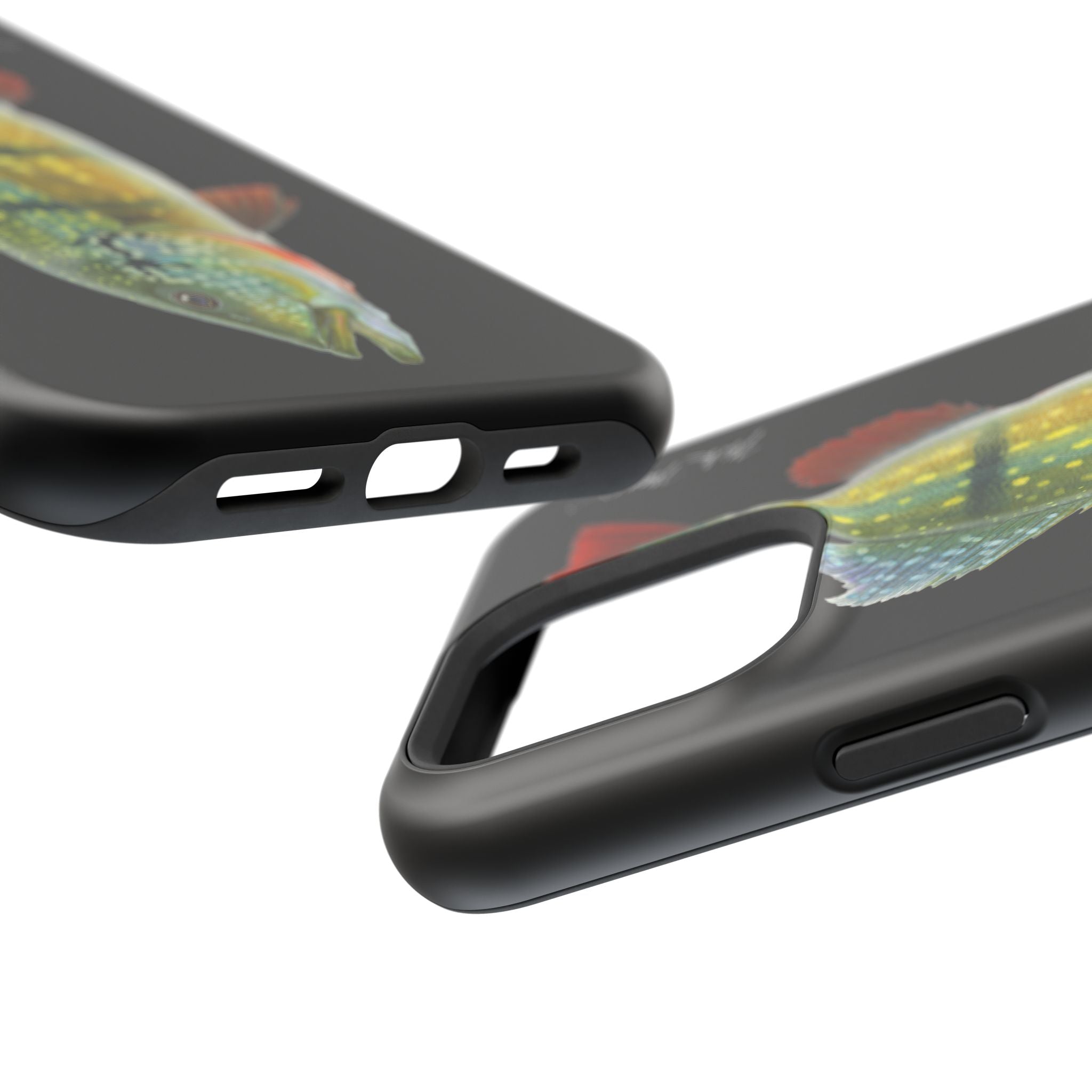 Peacock Bass MagSafe Black iPhone Case
