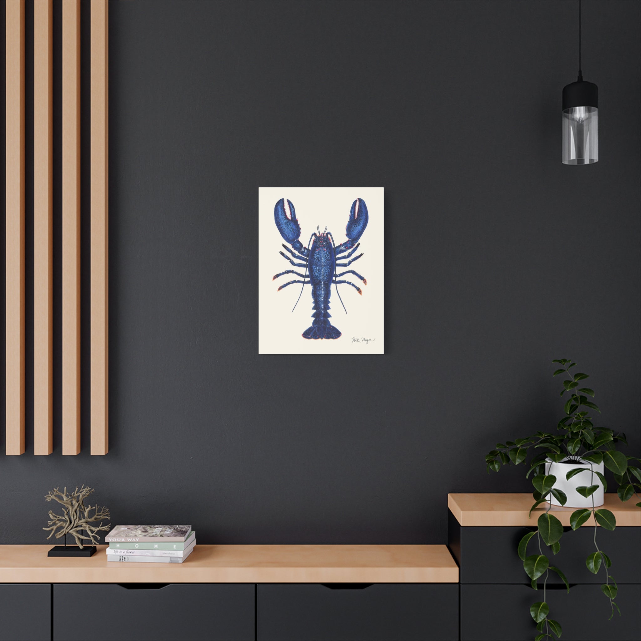 Blue Lobster II Canvas Print